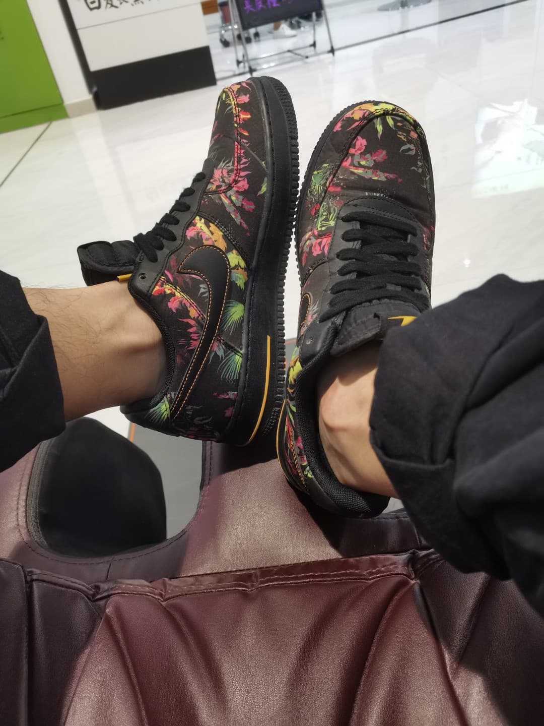 Nike Air Force 1 Black Floral - фото покупателя Леонид
