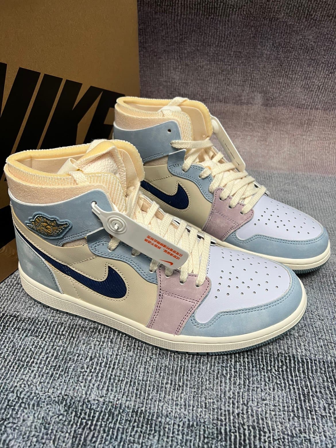 Jordan Air Jordan 1 high zoom air cmft "celestine blue" - photo of buyer Георгий