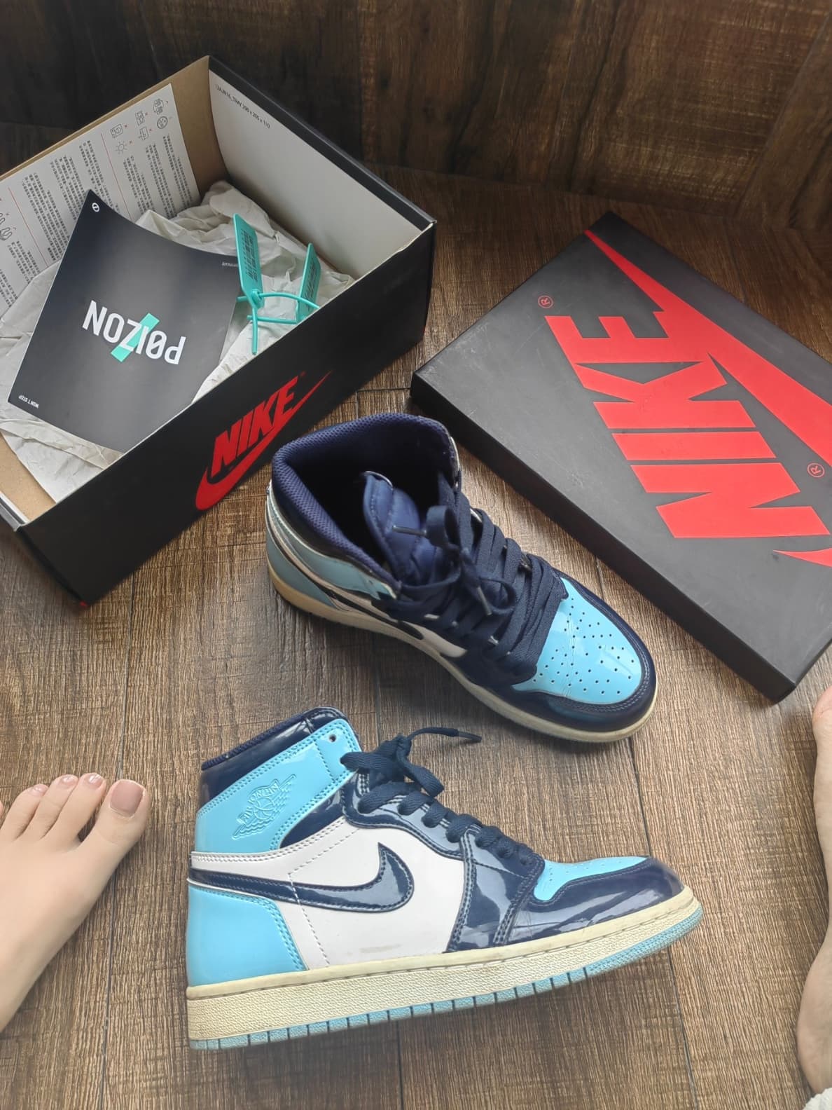 Jordan Air Jordan 1 Retro High Blue Chill 2019 - фото покупателя Людмила