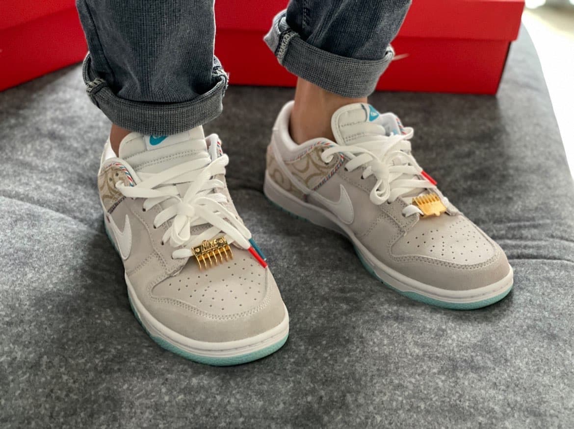 Nike Dunk Retro SE "barber shop" - фото покупателя Женя