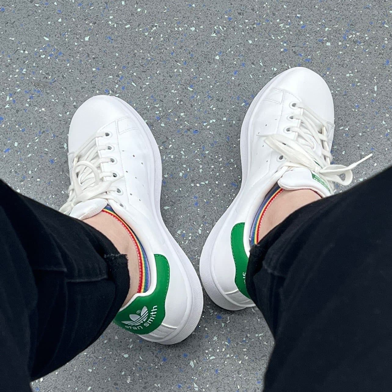 adidas originals STAN SMITH white green - фото покупателя Игорь