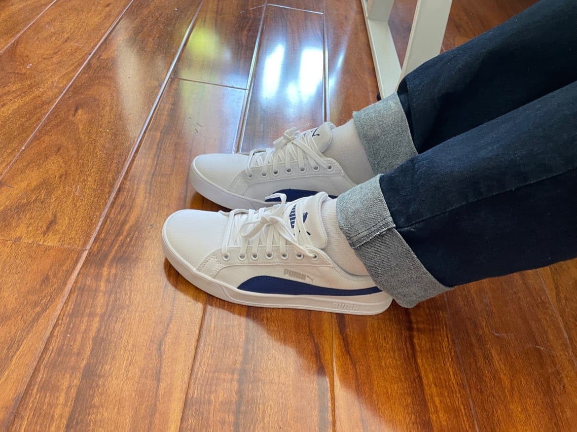 Puma Smash Vulc Cv White Blue - фото покупателя Олег