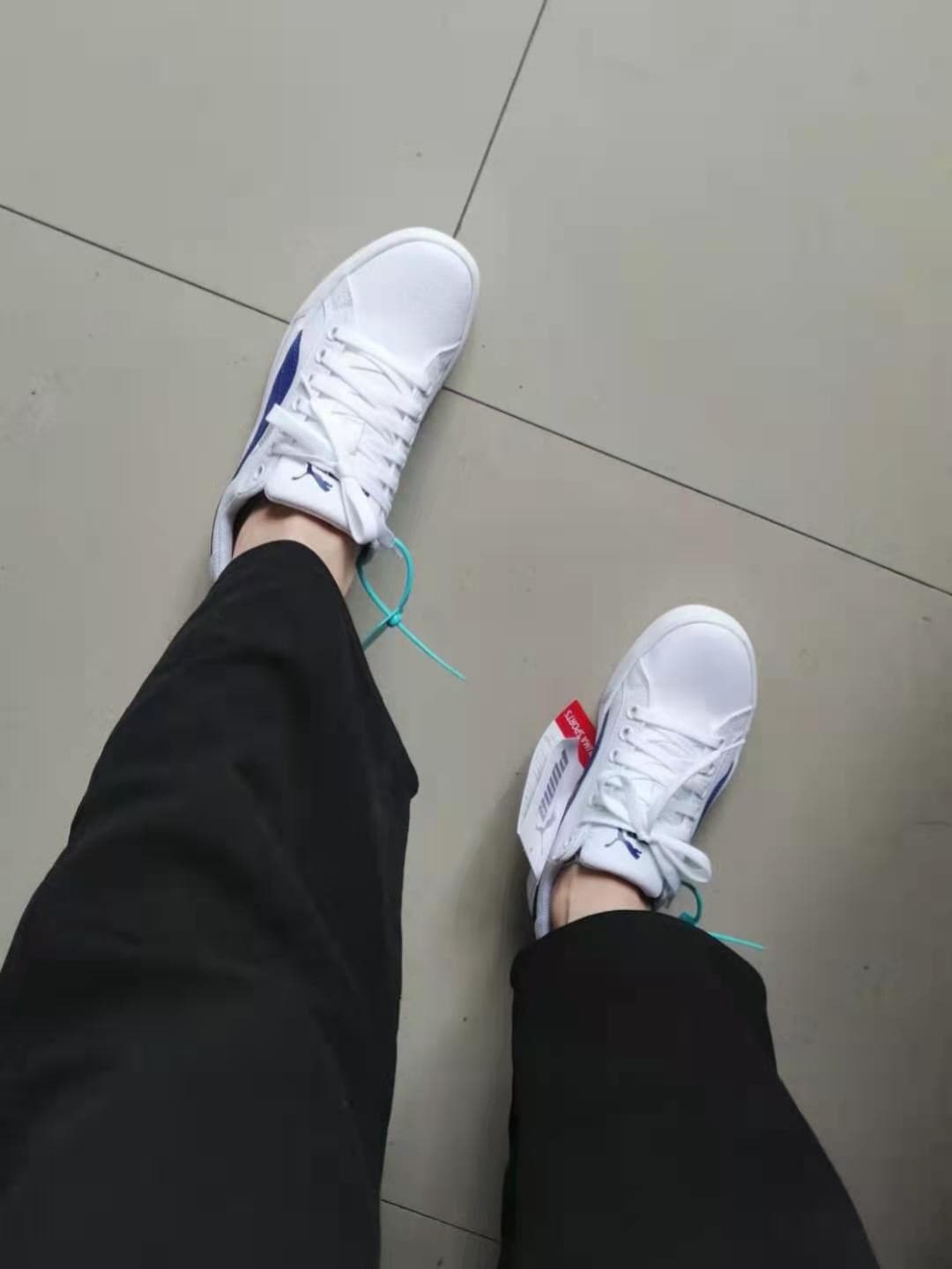 Puma Smash Vulc Cv White Blue - фото покупателя Екатерина