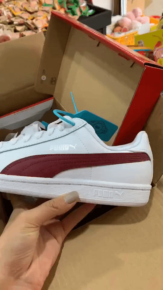 Puma Smash Leather White Tibetan Red - фото покупателя Юля