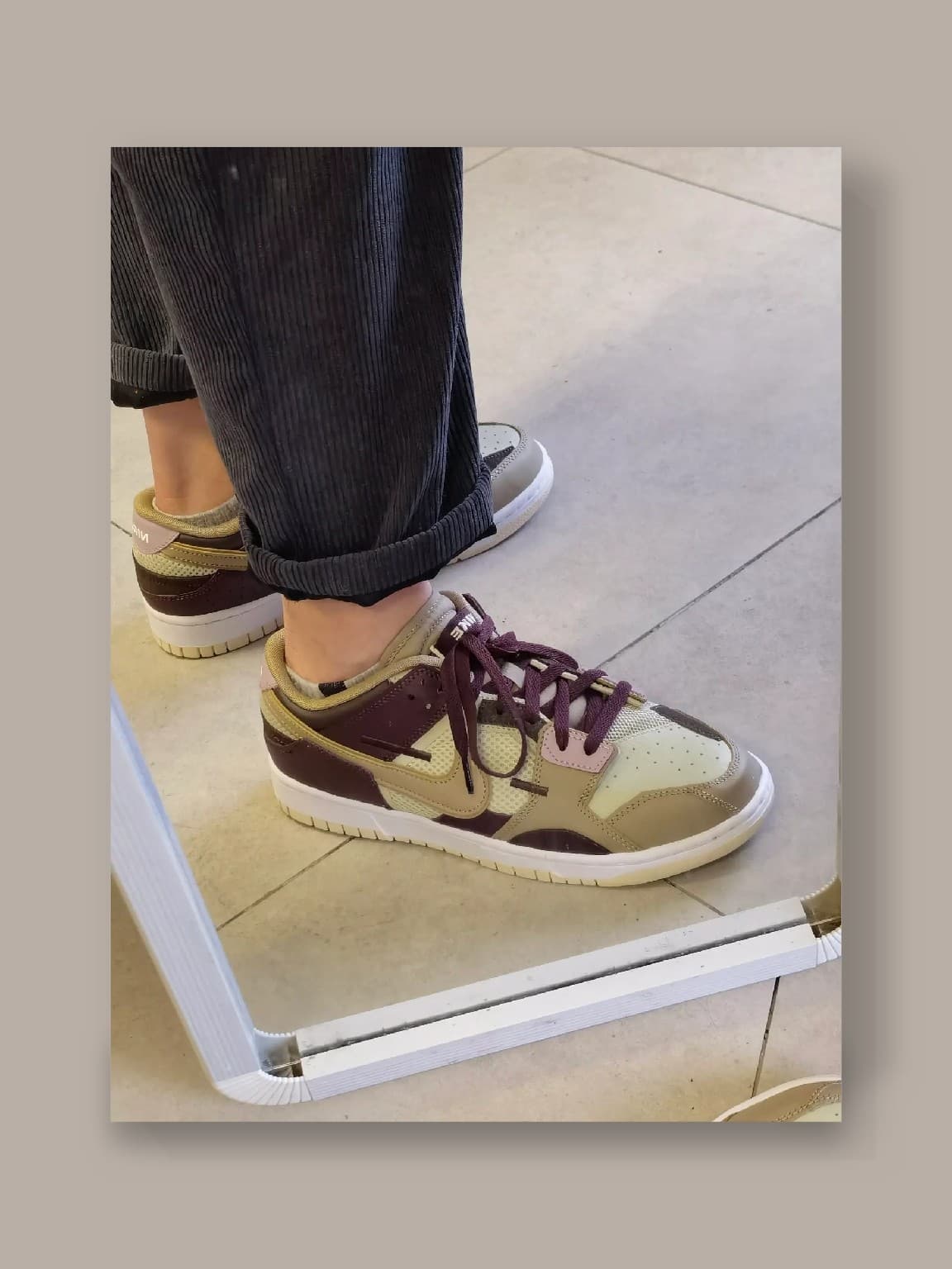Nike Dunk Low Scrap "Latte" - фото покупателя Александр