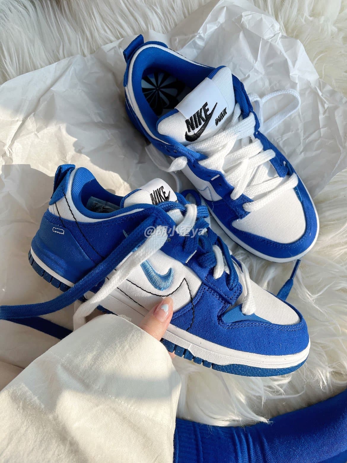 Nike Dunk Low Disrupt 2 White University Blue - фото покупателя Вика