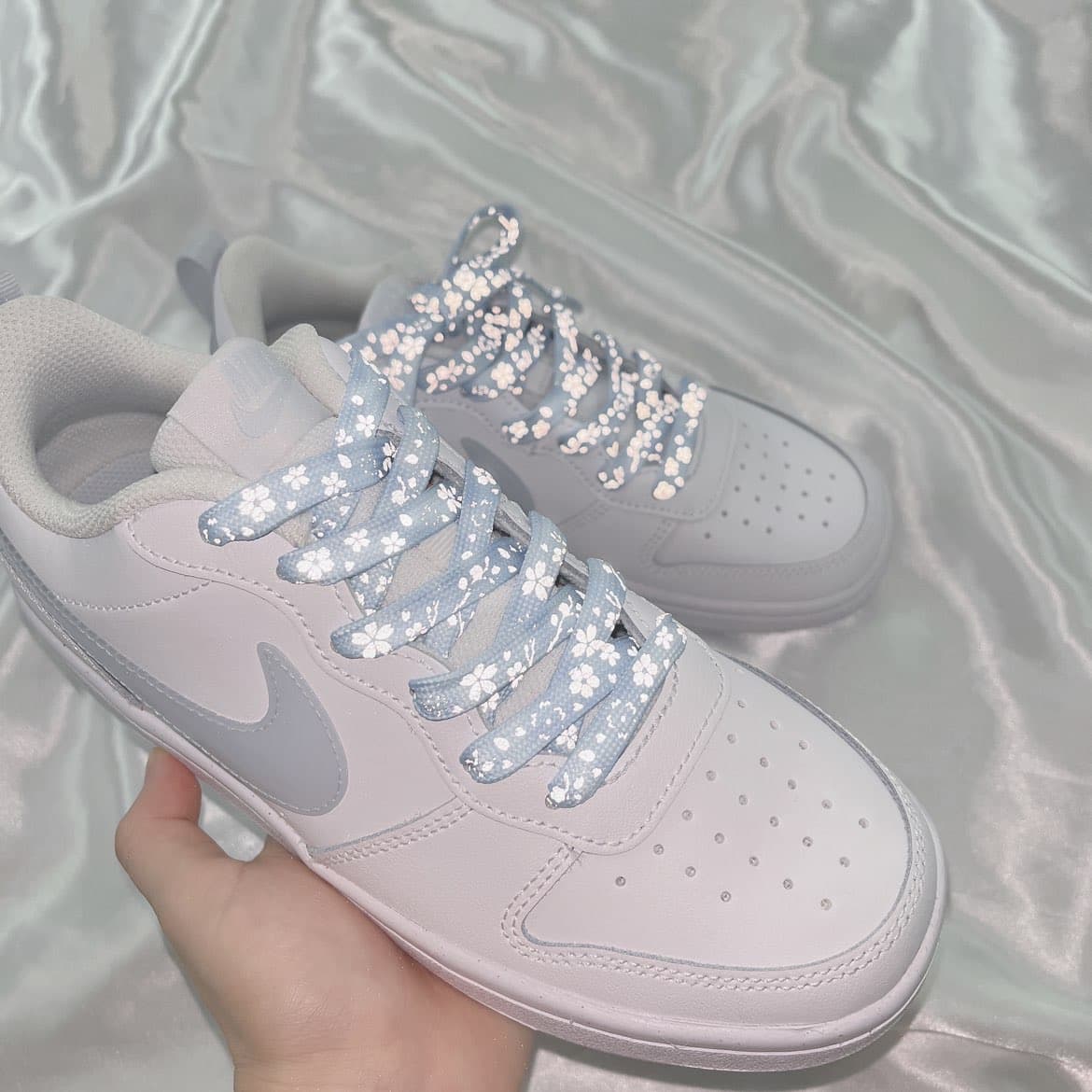 Nike Court Borough Low 2 GS White/Aura-White - фото покупателя Михаил