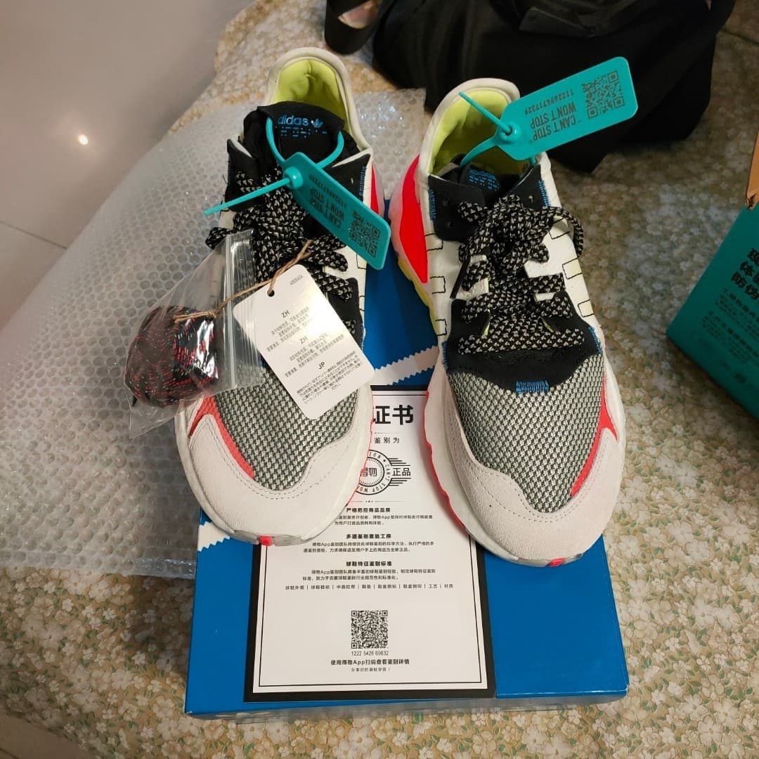 adidas originals Nite Jogger Solar Red White Black - фото покупателя Наталия