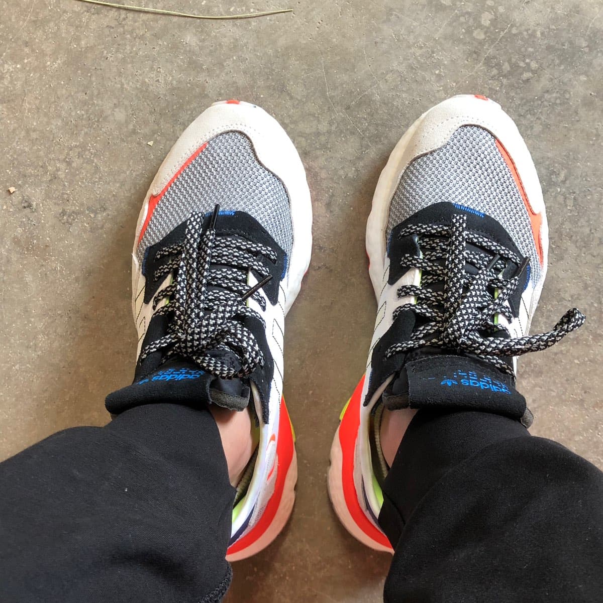 adidas originals Nite Jogger Solar Red White Black - фото покупателя Ксения