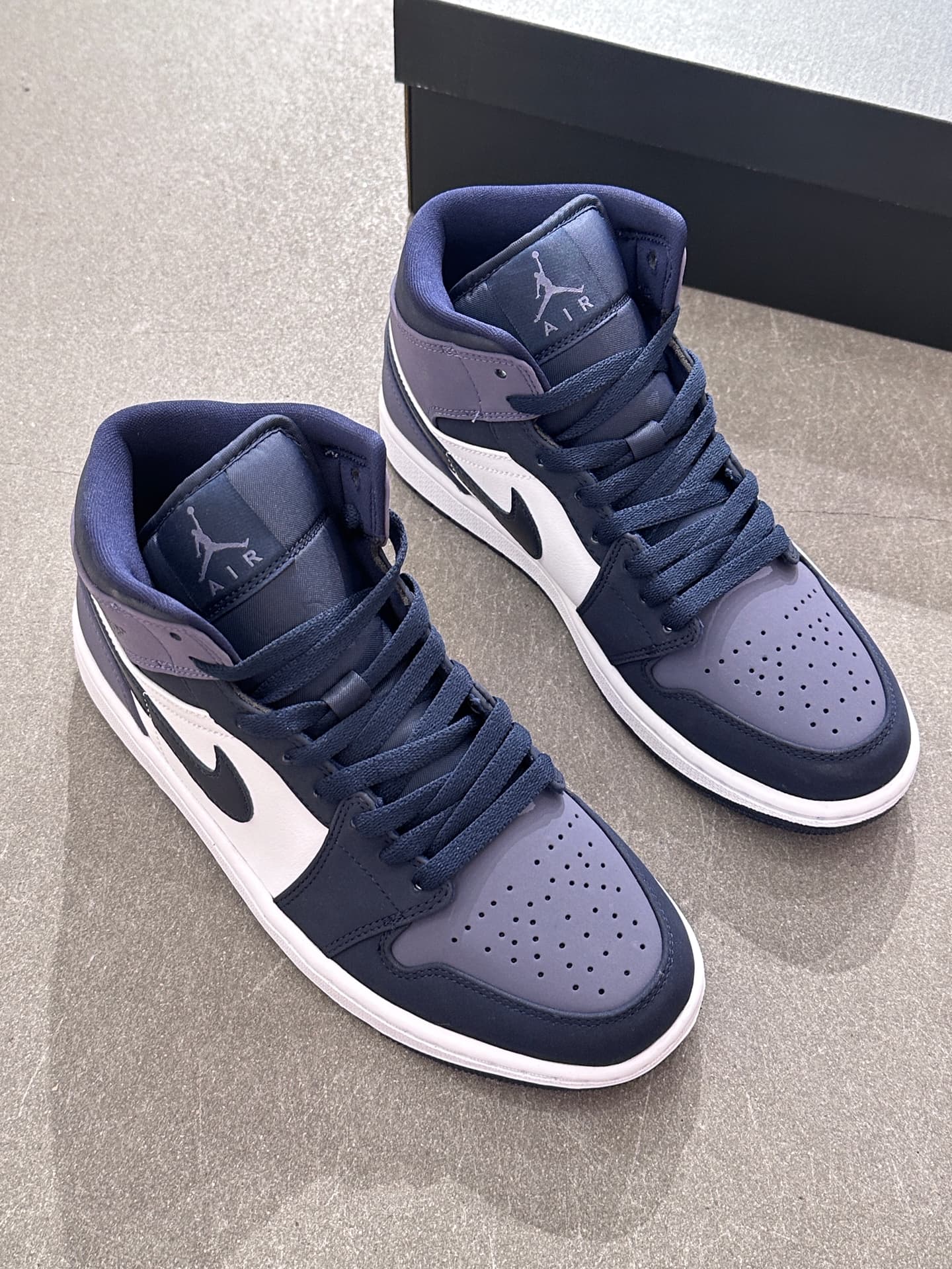 Jordan Air Jordan 1 Mid Sanded Purple - photo of buyer Зоя