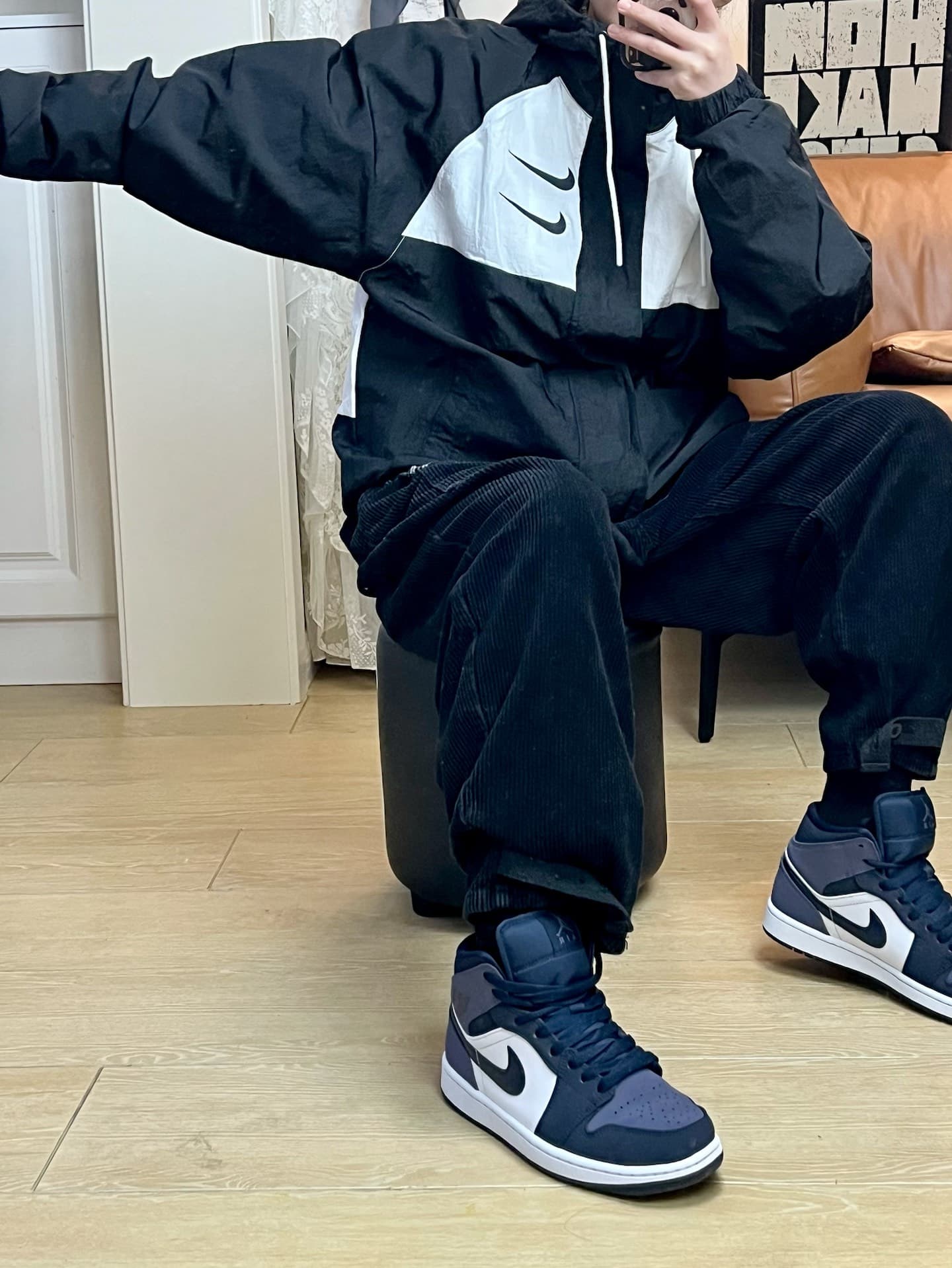 Jordan Air Jordan 1 Mid Sanded Purple - photo of buyer Никита