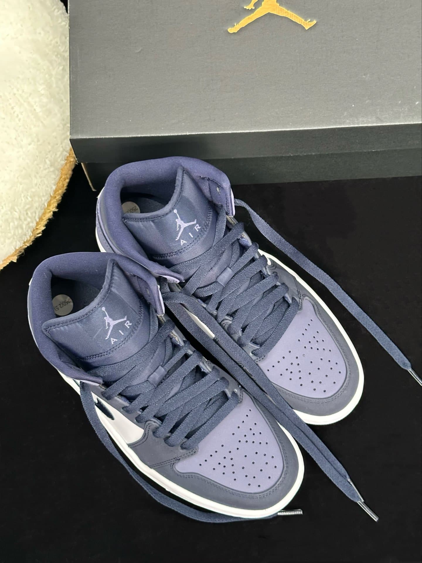 Jordan Air Jordan 1 Mid Sanded Purple - photo of buyer Виктория