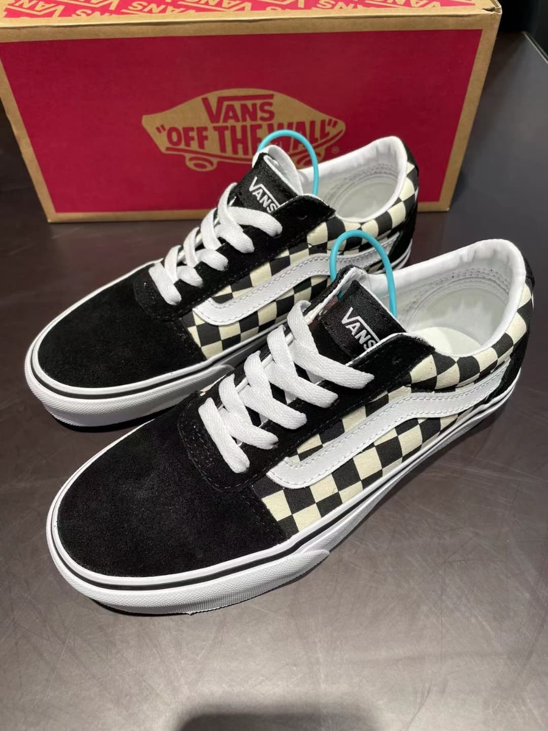 Vans Old Skool black checkerboard - фото покупателя Лилия
