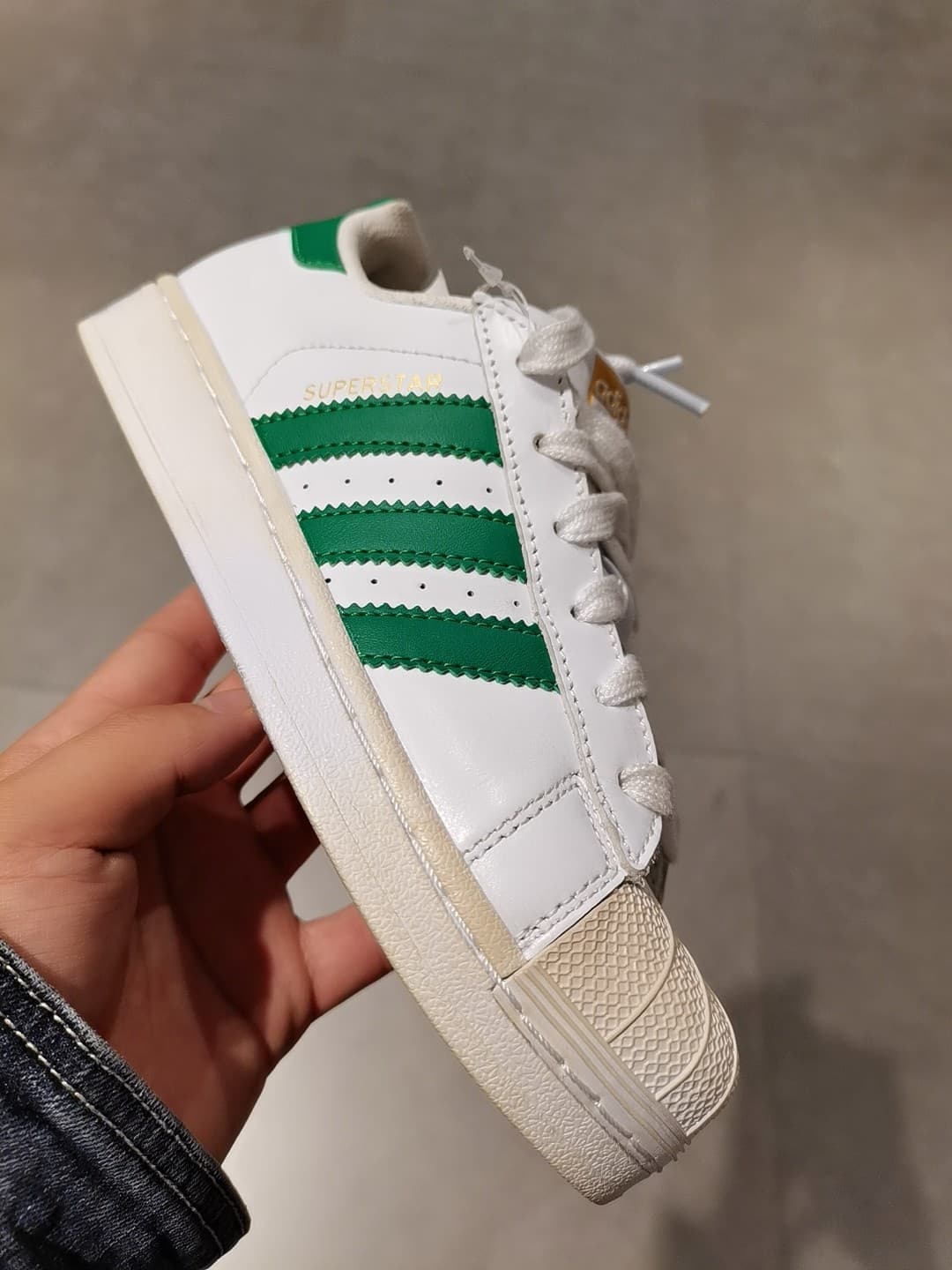 adidas originals Superstar White Collegiate Green - фото покупателя Нина