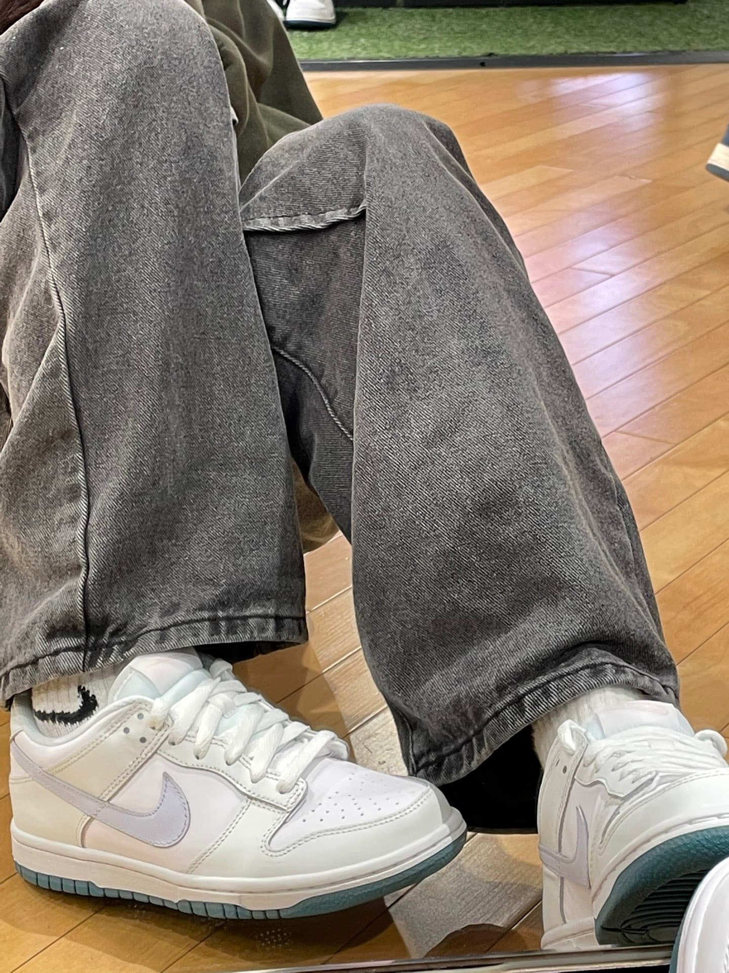Nike Dunk Low (GS) White - фото покупателя Ксюша