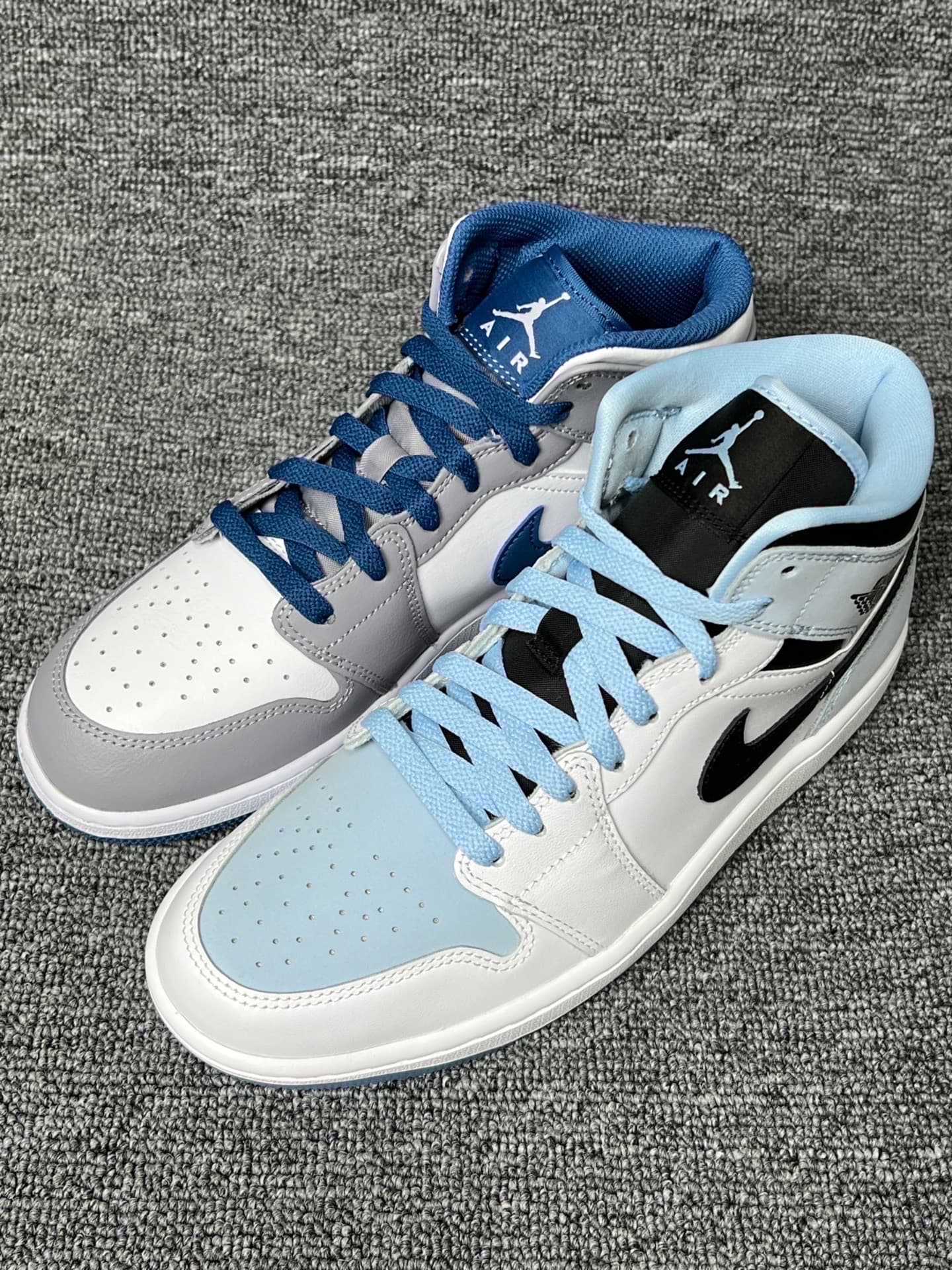 Jordan Air Jordan 1 Mid White Ice Blue Black - photo of buyer Галина