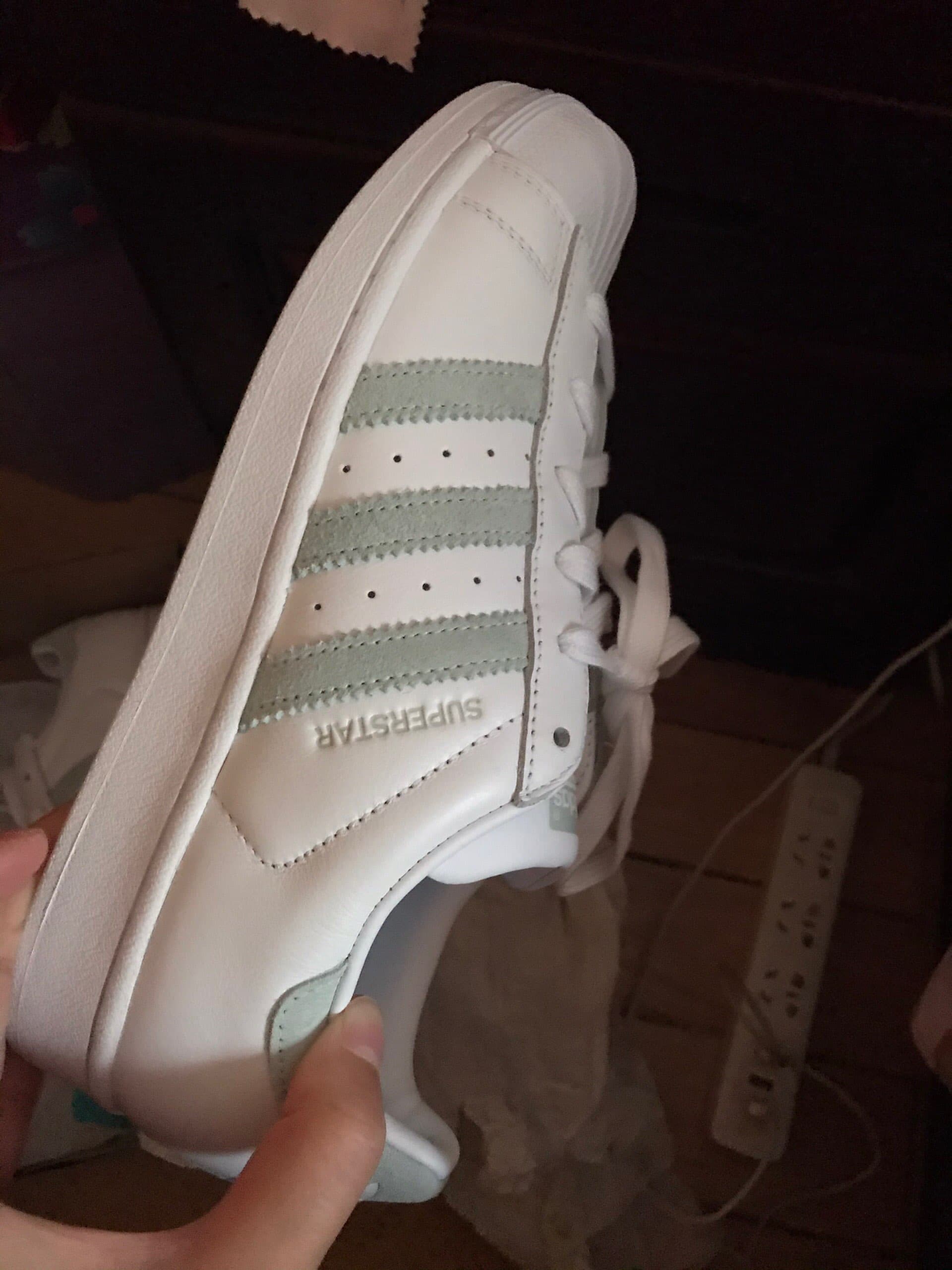 adidas originals Superstar White Vapour Green - фото покупателя Лена