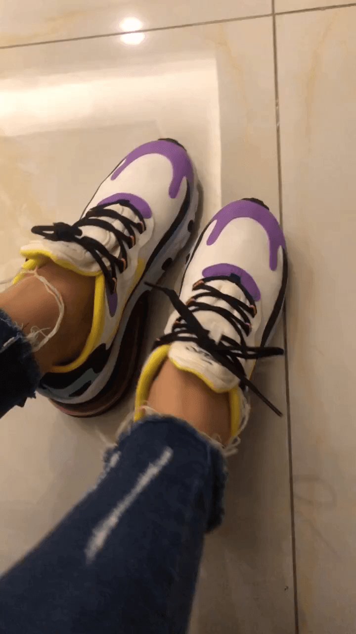 Nike Air Max 270 React "Bright Violet" - фото покупателя Катя