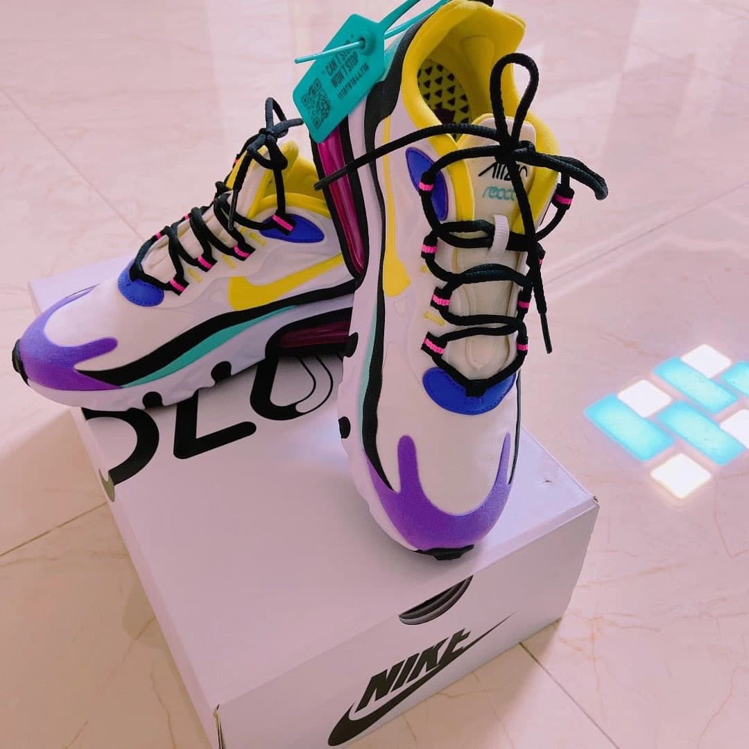 Nike Air Max 270 React "Bright Violet" - фото покупателя Мария