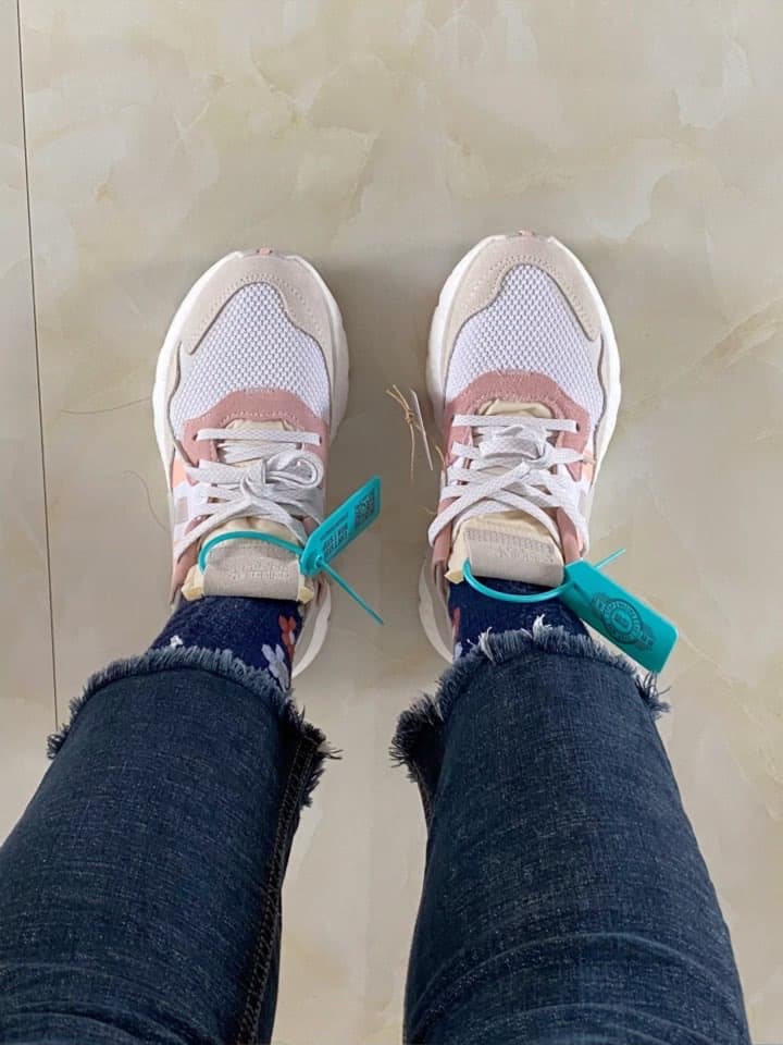 adidas originals Nite Jogger Cloud White Icey Pink - фото покупателя Алина
