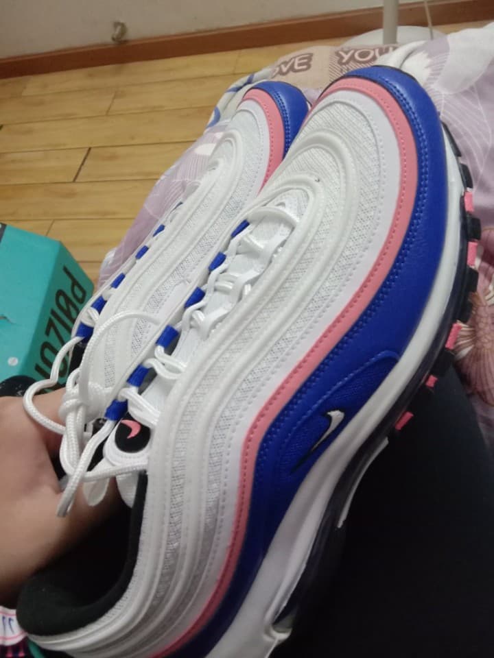 Nike Air Max 97 White Game Royal Pink Gaze - фото покупателя Вячеслав