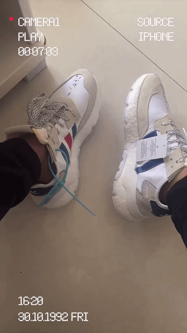 adidas originals Nite Jogger Cloud White Collegiate Royal - фото покупателя Александра