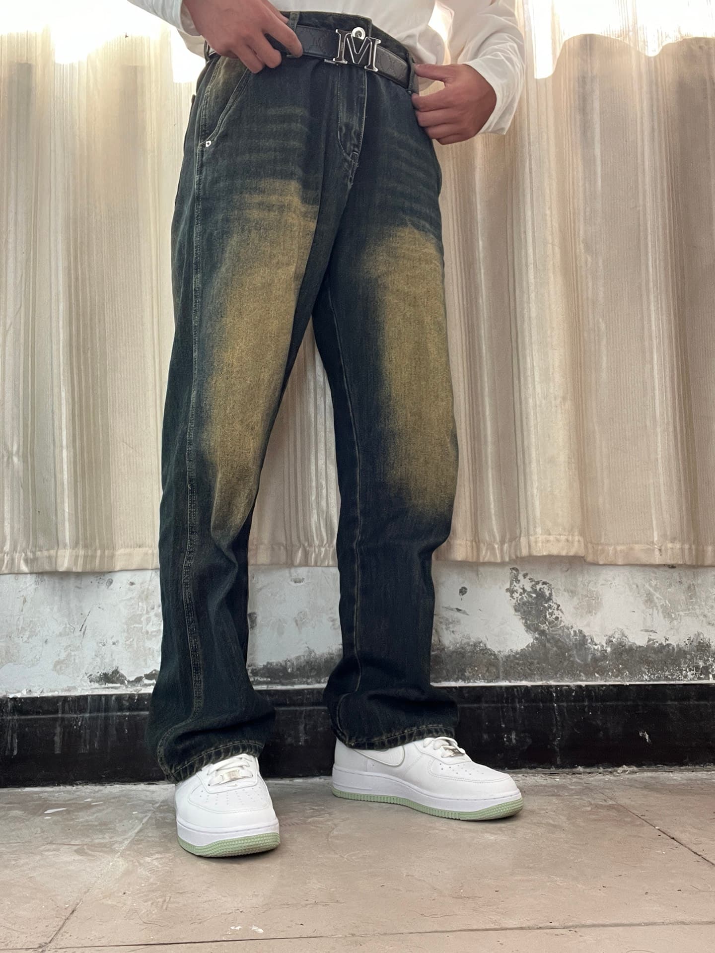 Nike Air Force 1 07 Casual Shoes White/Honeydew Green - фото покупателя Паша