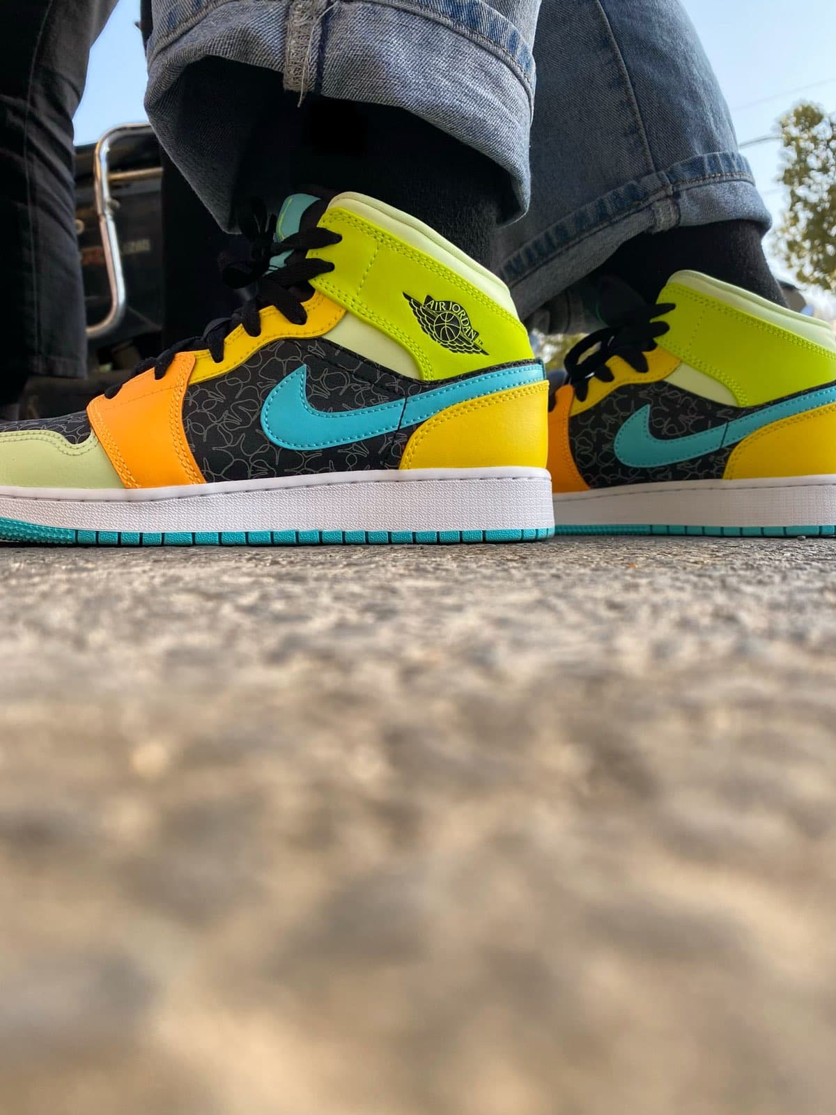 Jordan Air Jordan 1 Mid SE GS "Four Leaf Clover" - фото покупателя Анна