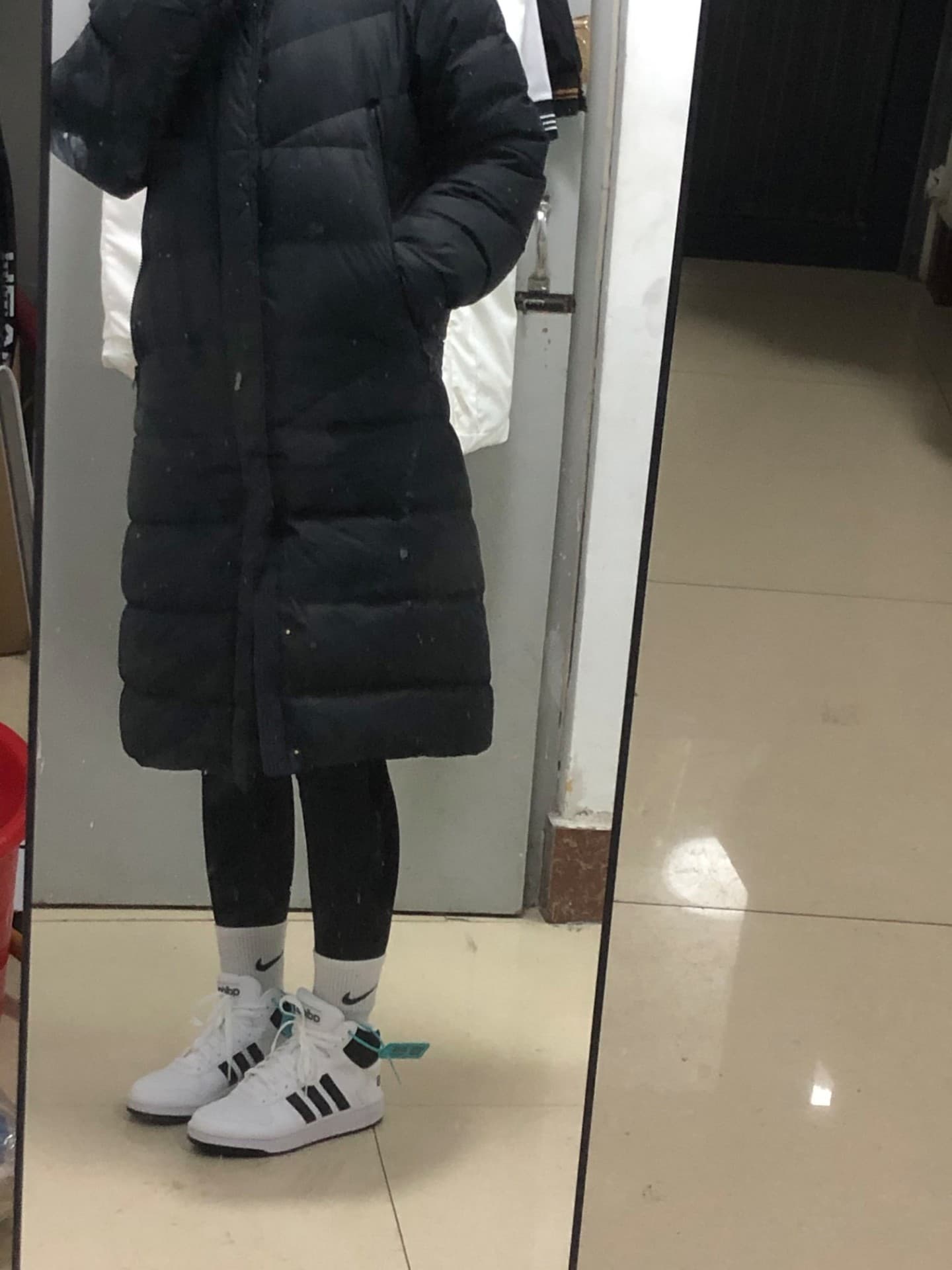 adidas neo Hoops 2.0 Mid White Black - фото покупателя Нина