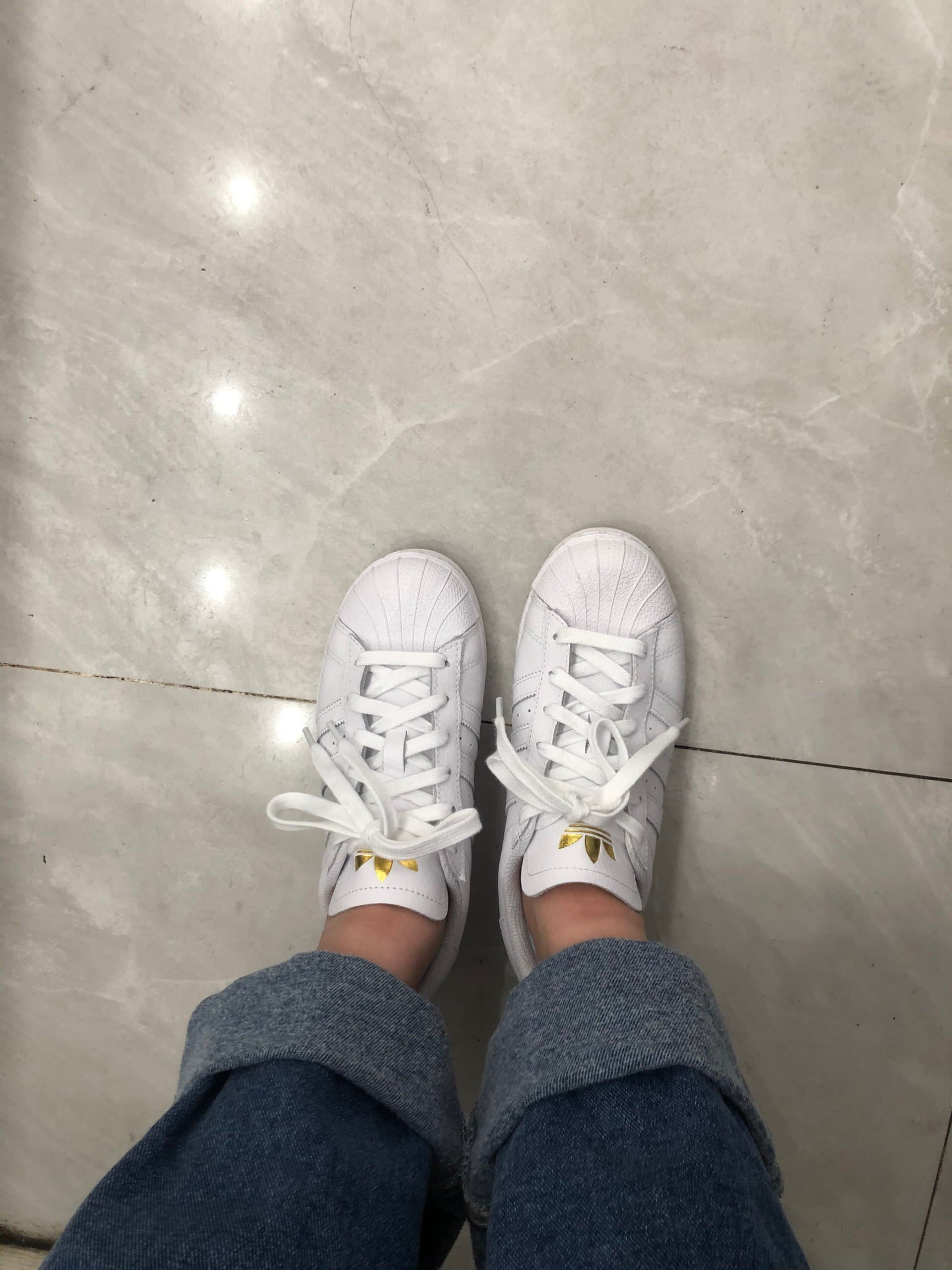 adidas originals Superstar Gold Metallic White Footwear-White - фото покупателя Лилия