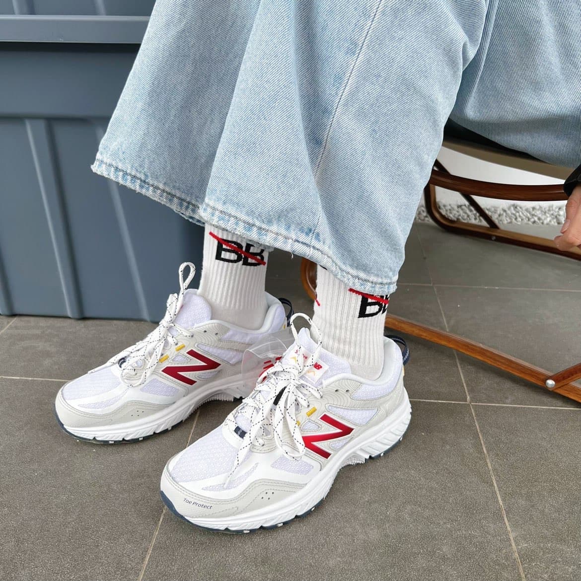 New Balance 510v4 White Red (полнота: D) - photo of buyer Татьяна