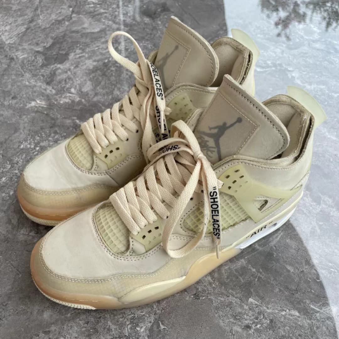 OFF-WHITE x Jordan Air Jordan 4 "Sail" - фото покупателя Маша