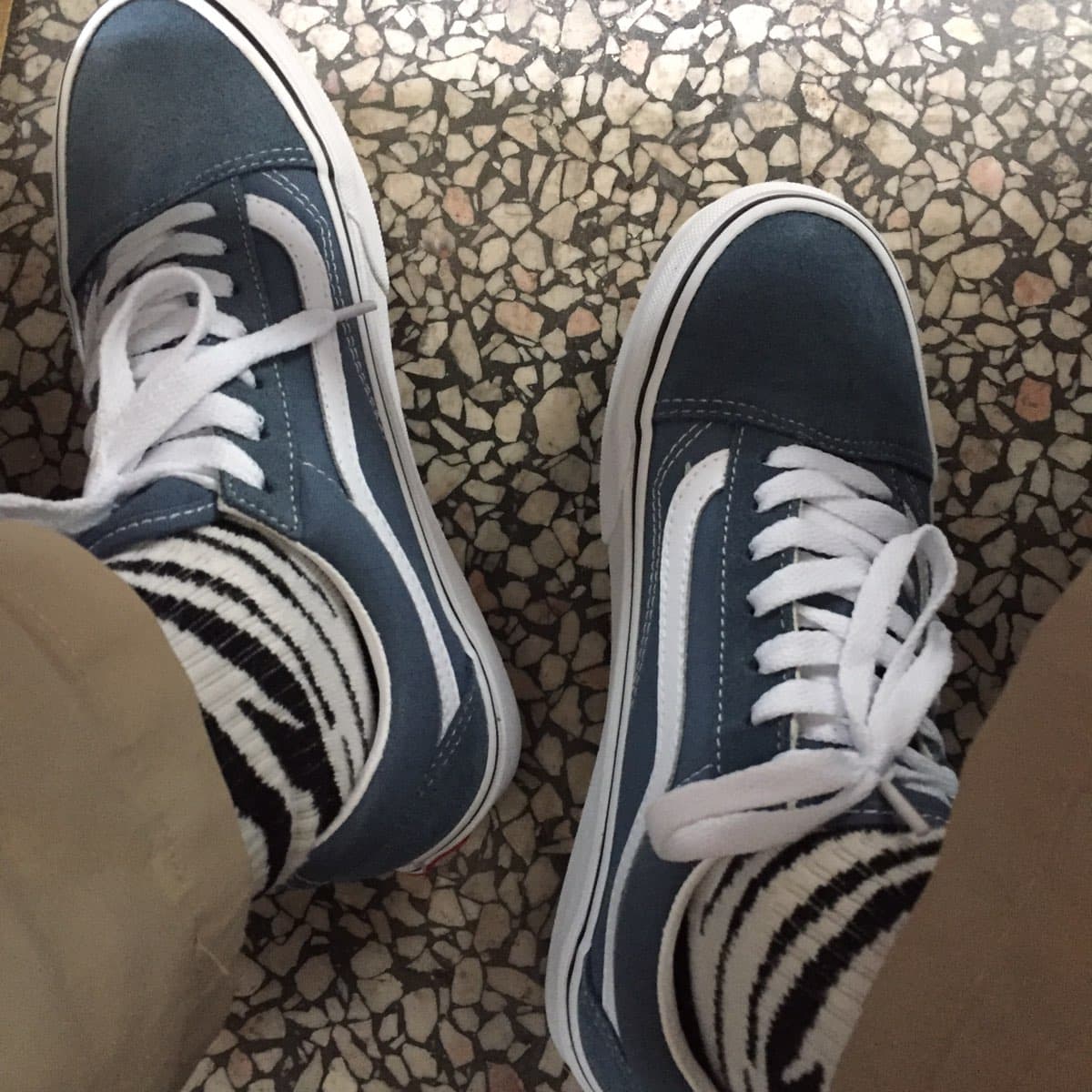 Vans Old Skool Blue Mirage True-White - фото покупателя Анна