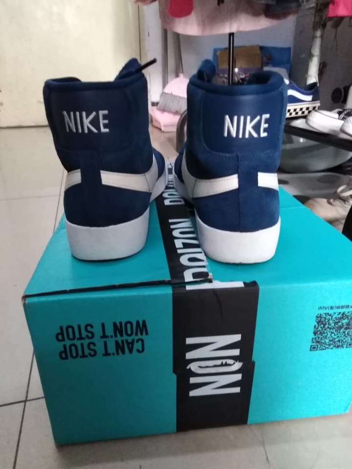 Nike Blazer Mid Vintage Suede "BlueWhite" - фото покупателя Лариса