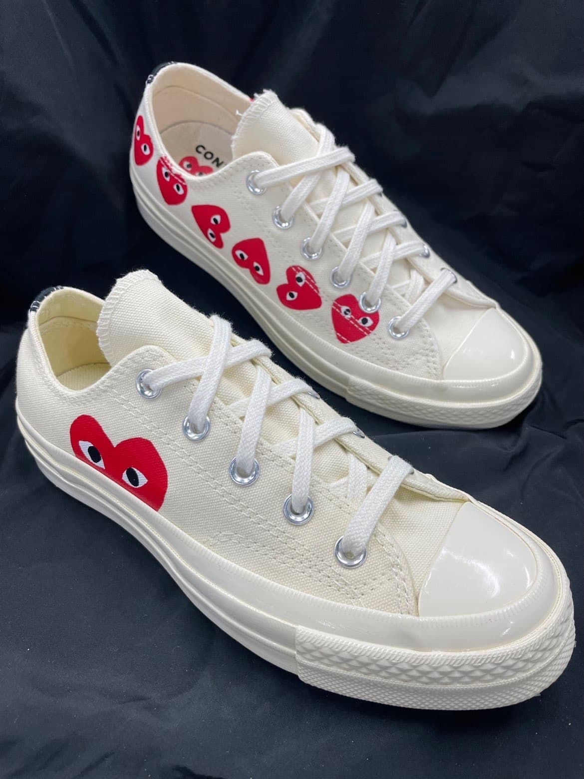 CDG x Converse 1970s Chuck Taylor All-Star Ox PLAY White - photo of buyer Наталия