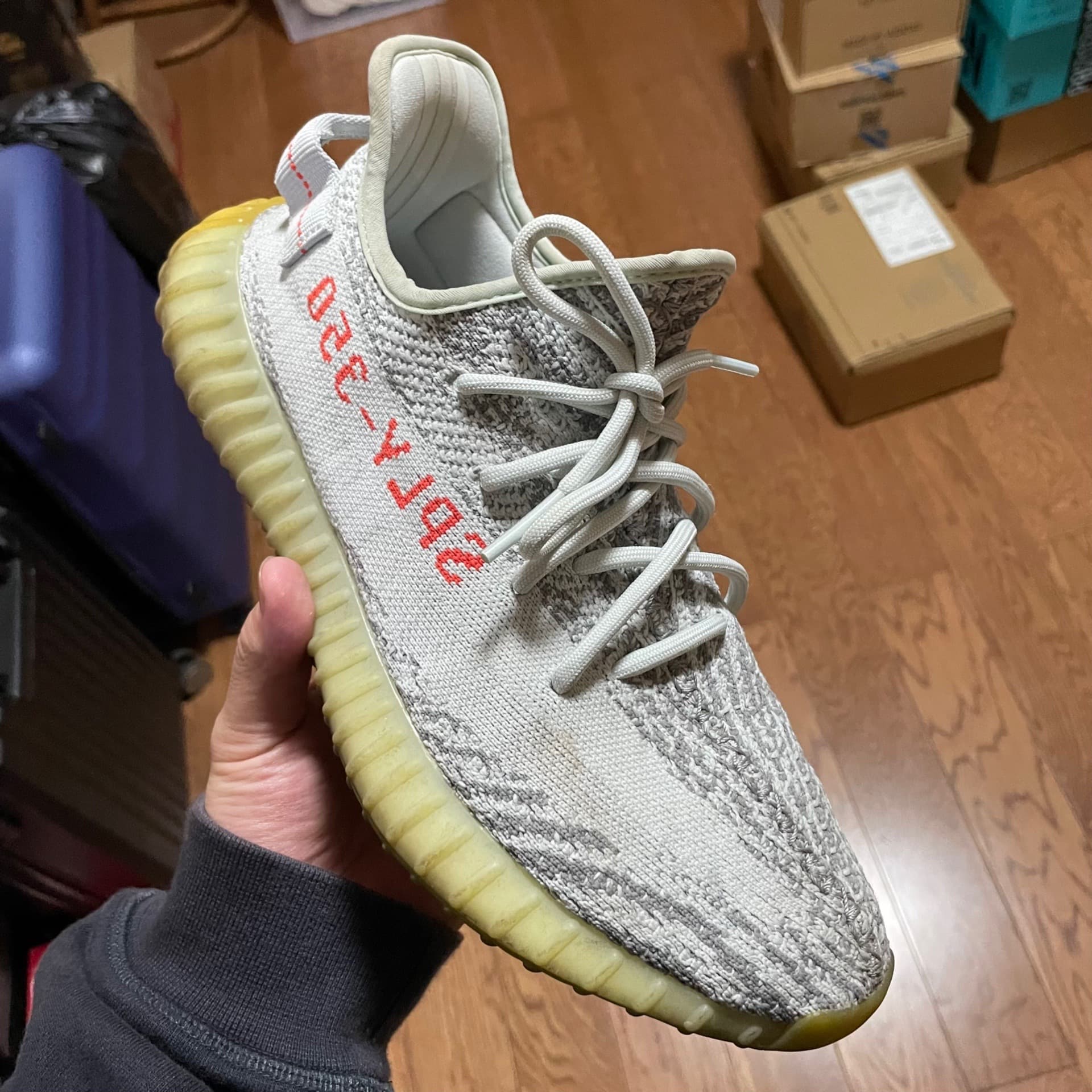adidas originals Yeezy Boost 350 V2 "blue tint" 2017 - фото покупателя Алексей
