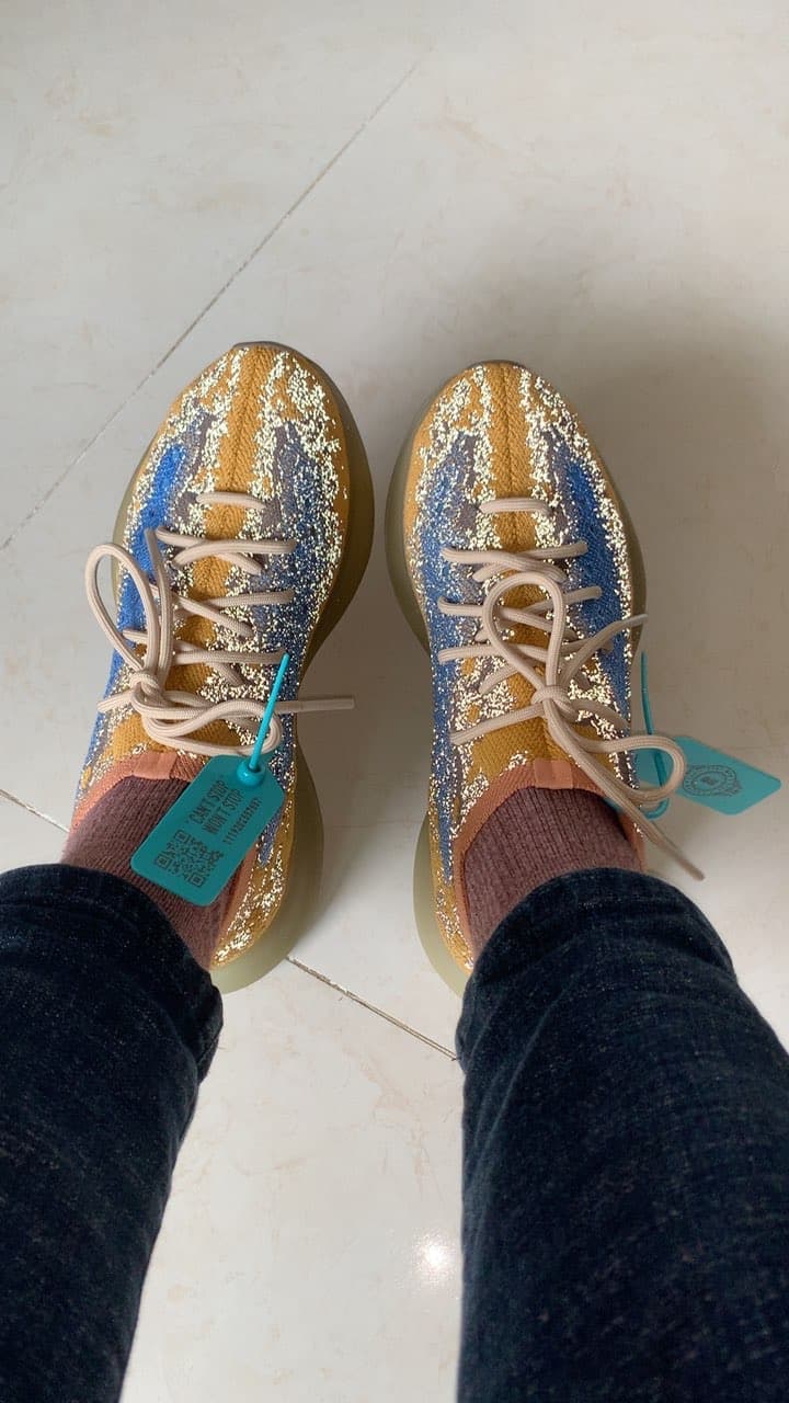 adidas originals Yeezy Boost 380 Blue Oat Reflective - photo of buyer Юлия