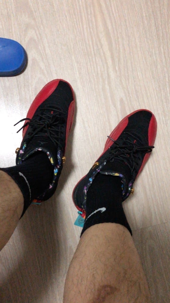 Jordan Air Jordan 12 retro low se "black and metallic gold" - photo of buyer Григорий
