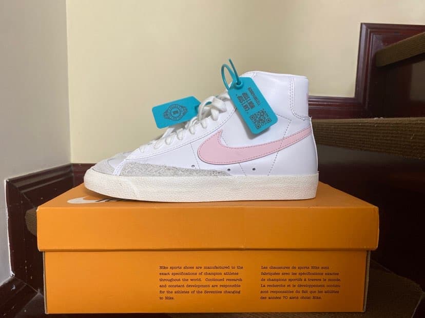 Nike Blazer Mid 77 VNTG White Pink Foam Sail - photo of buyer Влад