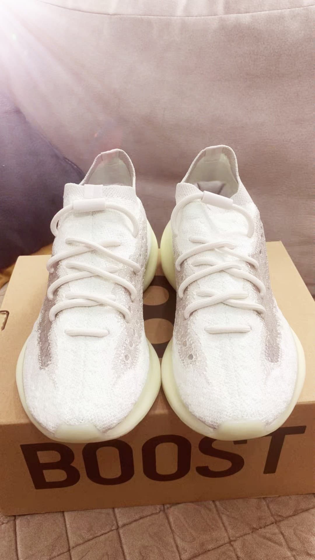 adidas originals Yeezy Boost 380 "Calcite Glow" - photo of buyer Евгения