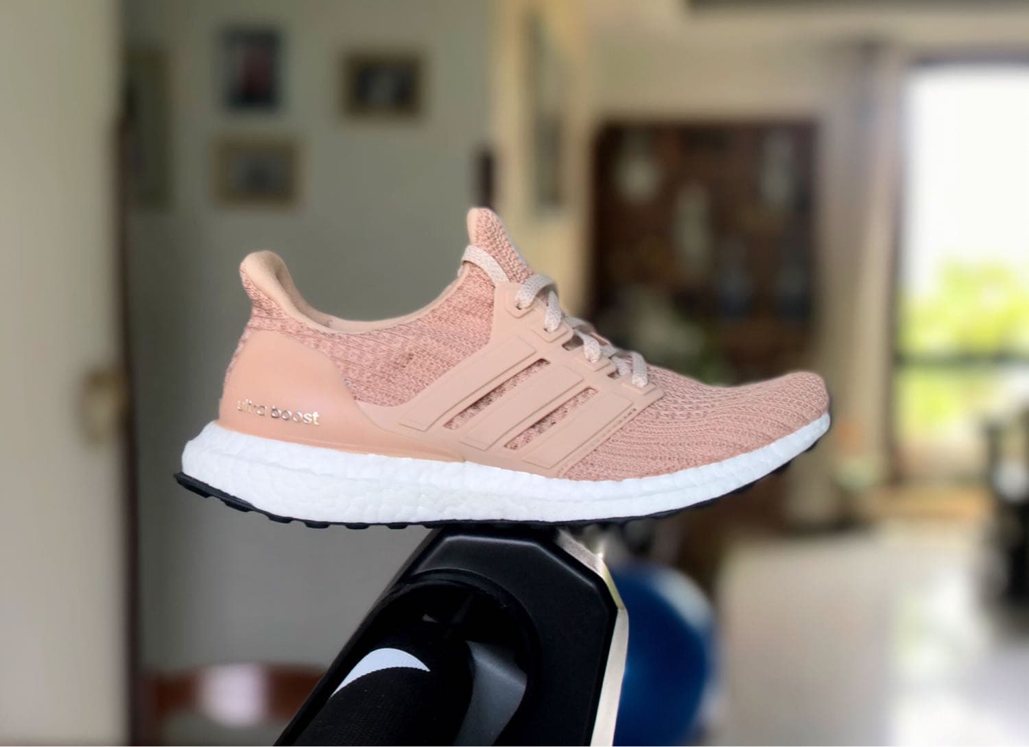 adidas UltraBoost 40 Ash Pearl Tan Khaki White - photo of buyer Мария