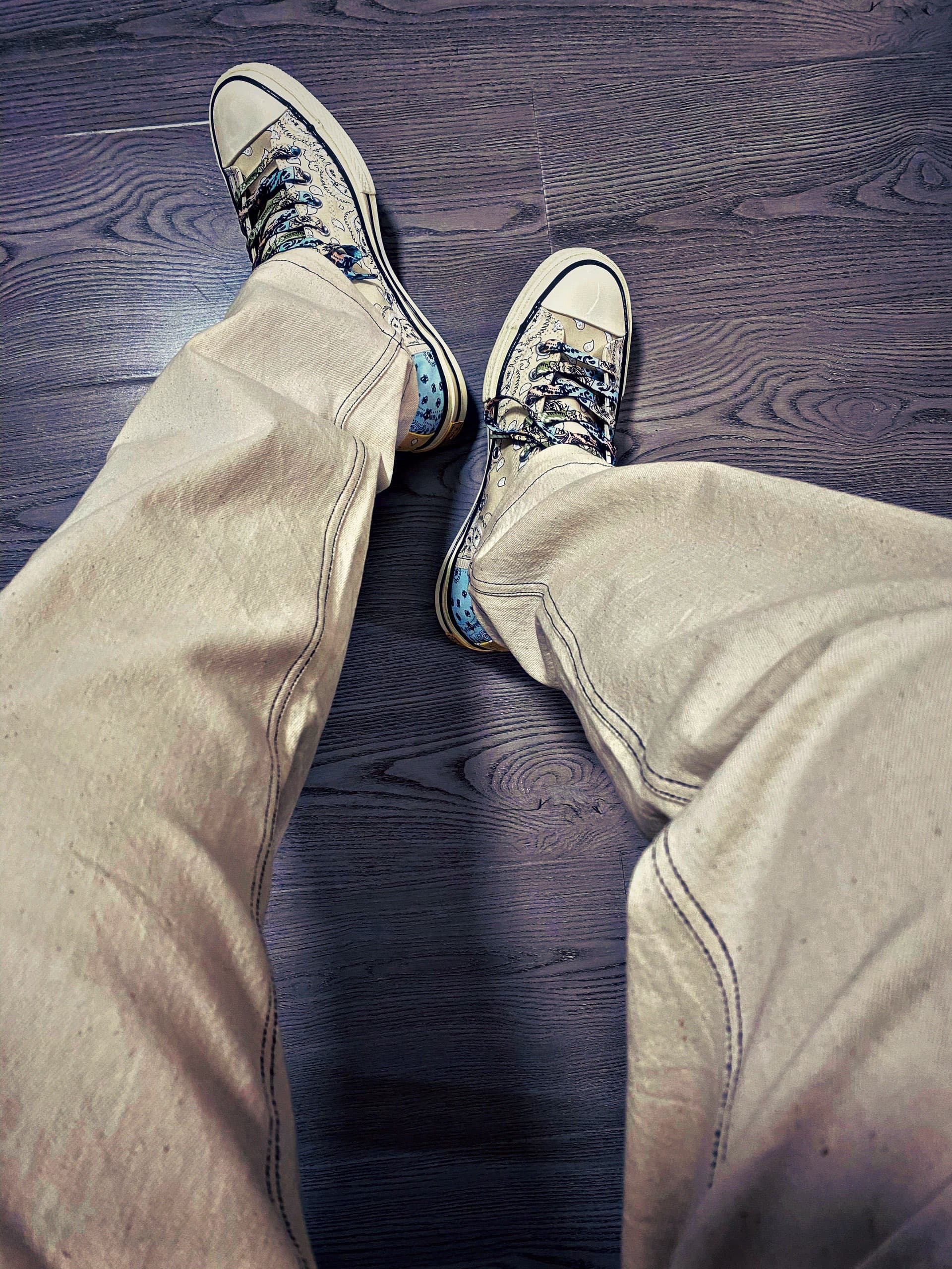 offspring paisley x Converse 1970s pathwork chuck - фото покупателя Таня