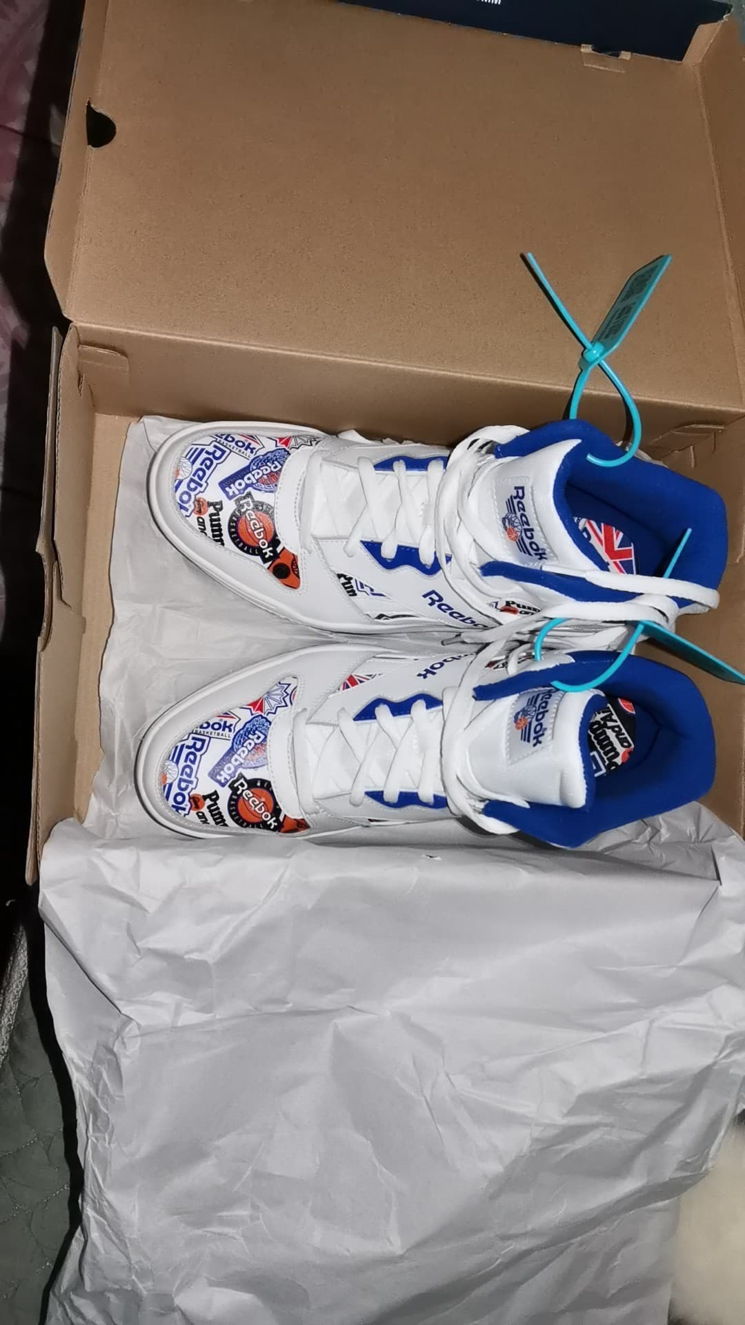 Reebok Royal HI2 Sport Shoes White/Blue - фото покупателя Дмитрий