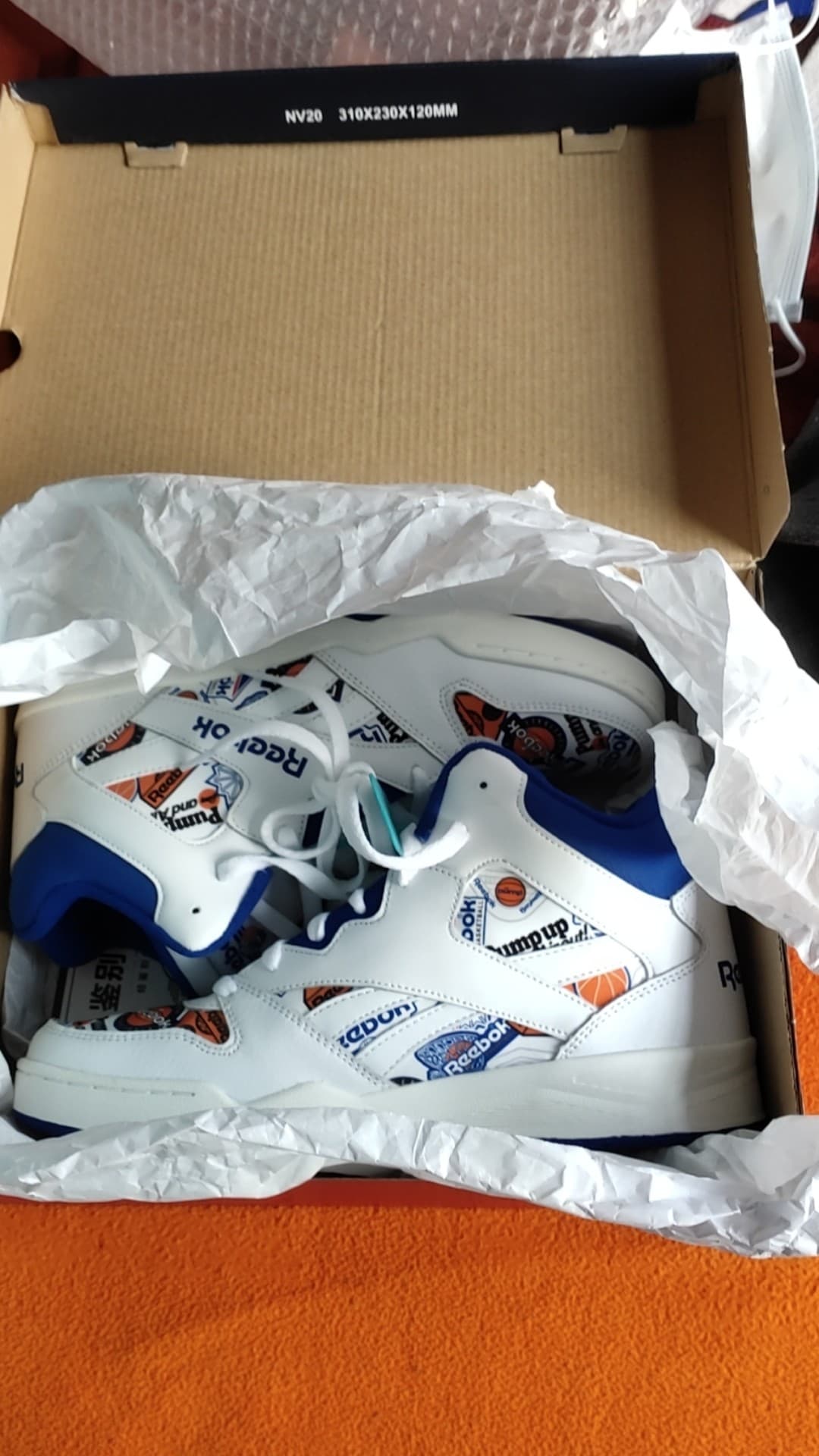 Reebok Royal HI2 Sport Shoes White/Blue - фото покупателя Григорий