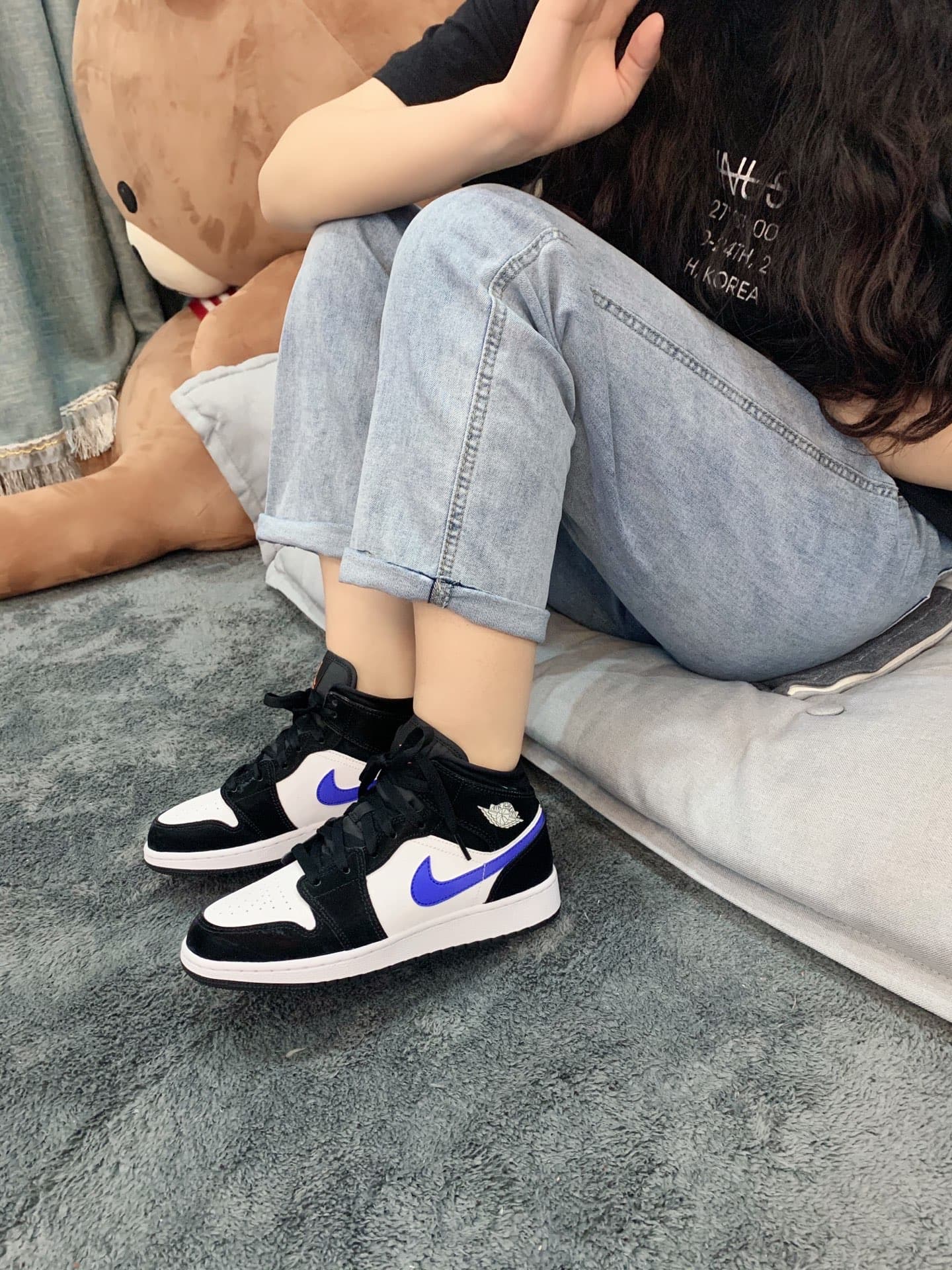 Jordan Air Jordan 1 Mid "Astronomy Blue" - photo of buyer Людмила