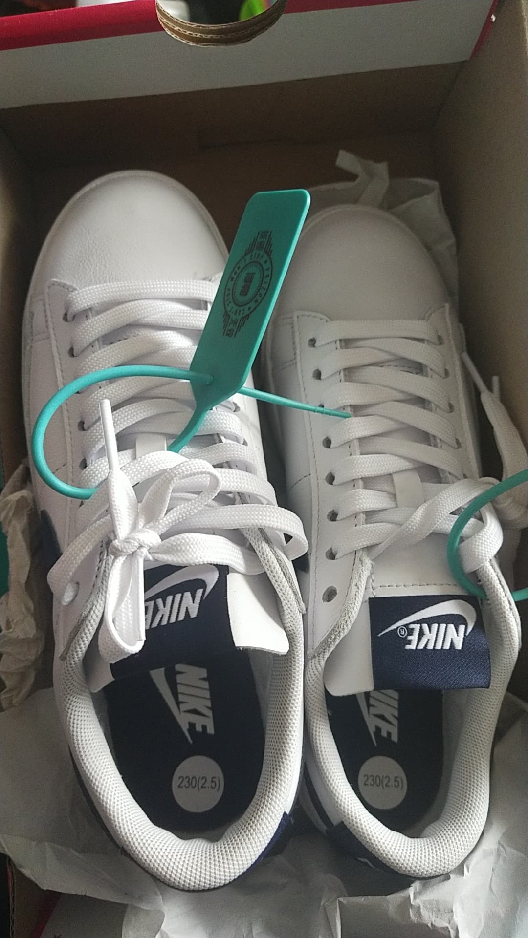 Nike Blazer Low LE White Navy - фото покупателя Даша