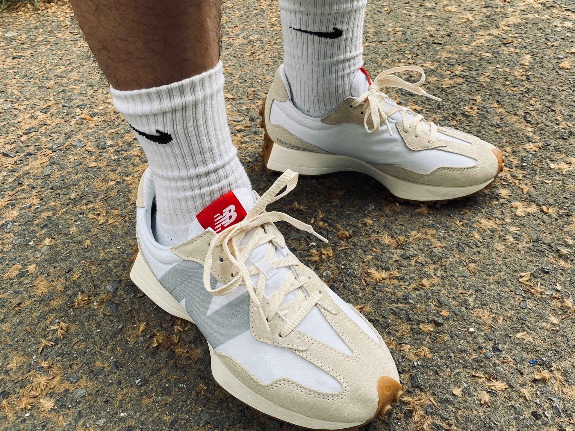 New Balance 327 Turtle Dove Munsell White (полнота: D) - photo of buyer Инна
