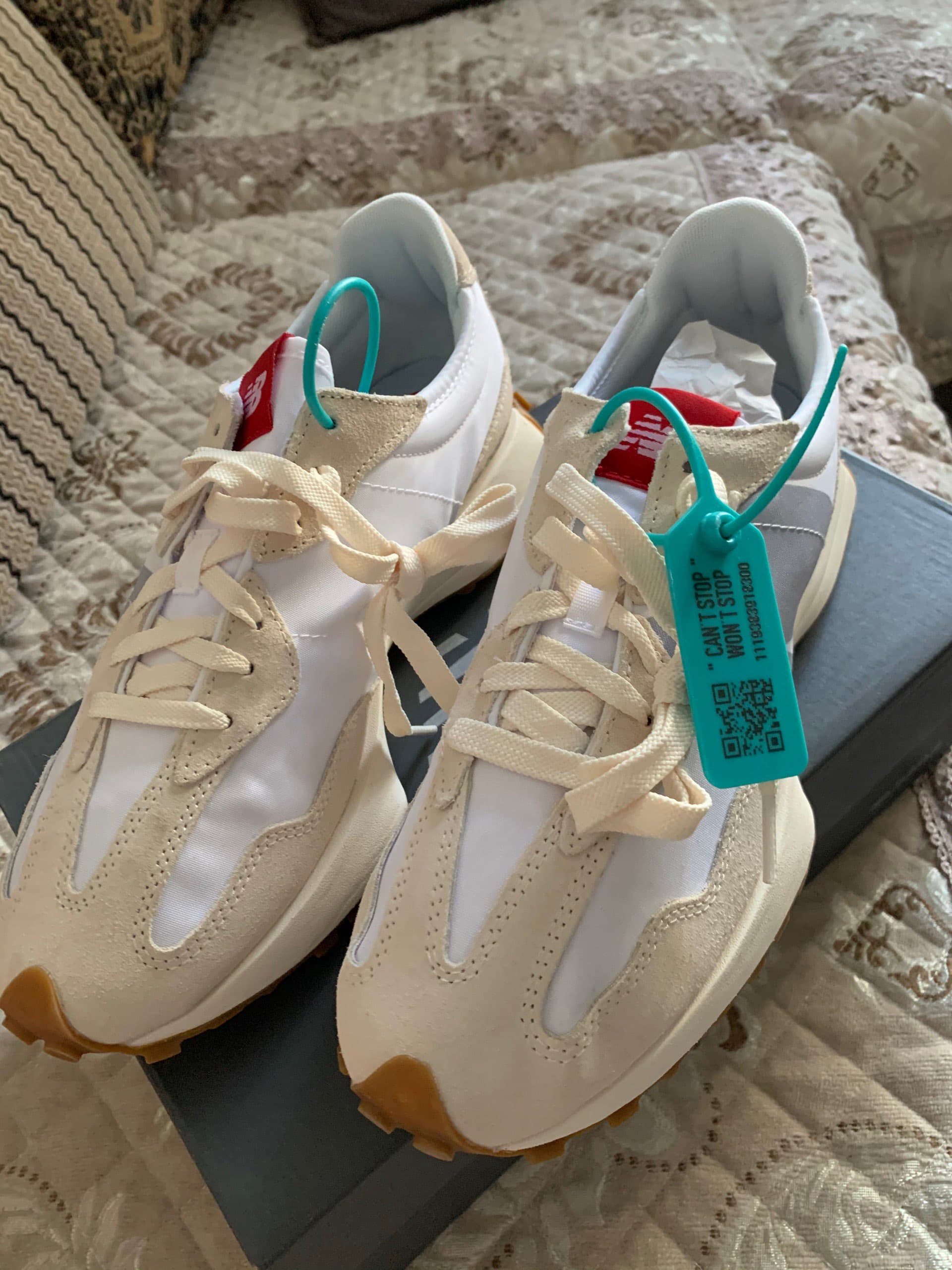 New Balance 327 Turtle Dove Munsell White (полнота: D) - photo of buyer Вова