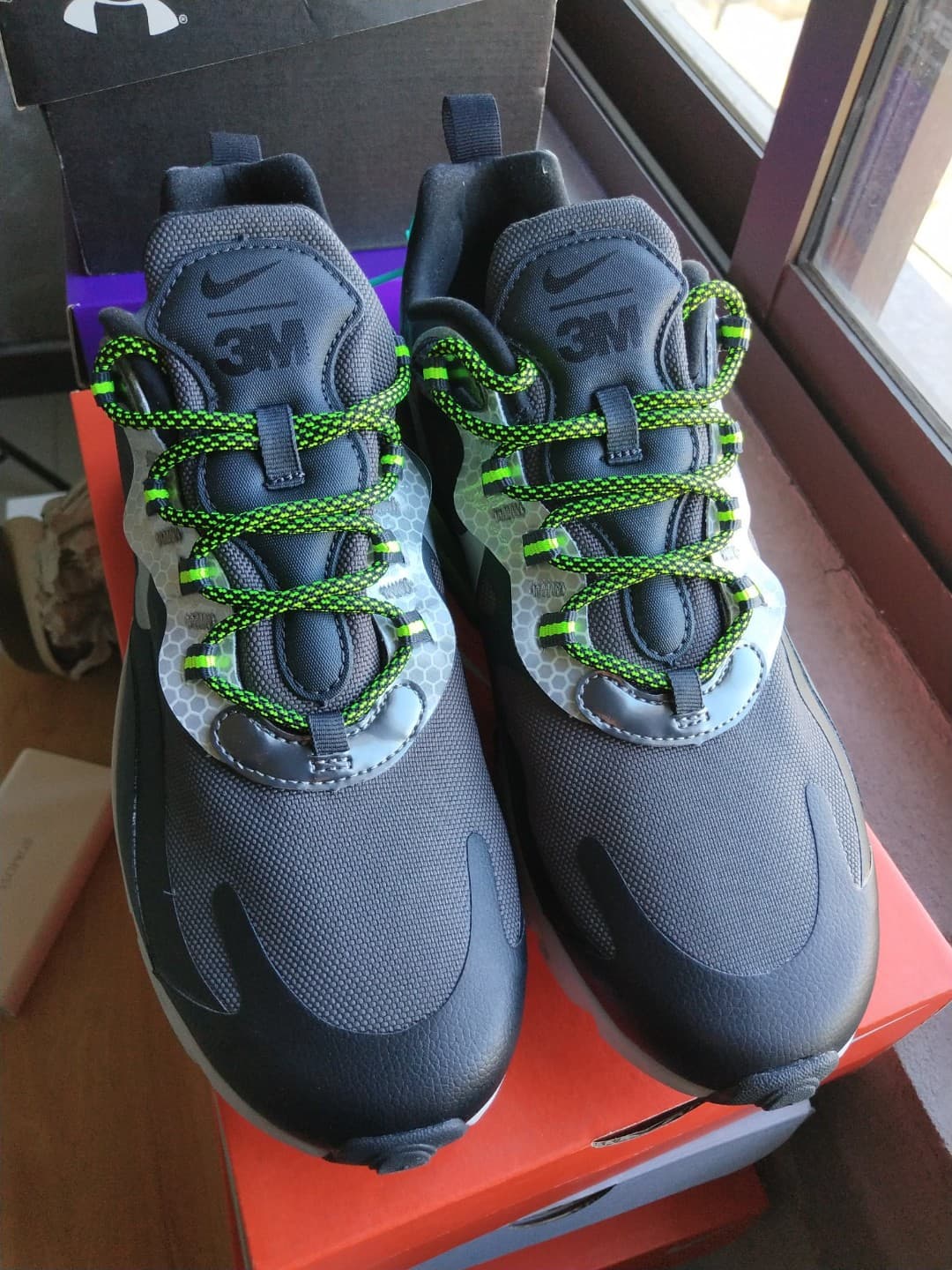 Nike Air Max 270 React Se BlackGreen - фото покупателя Кирилл