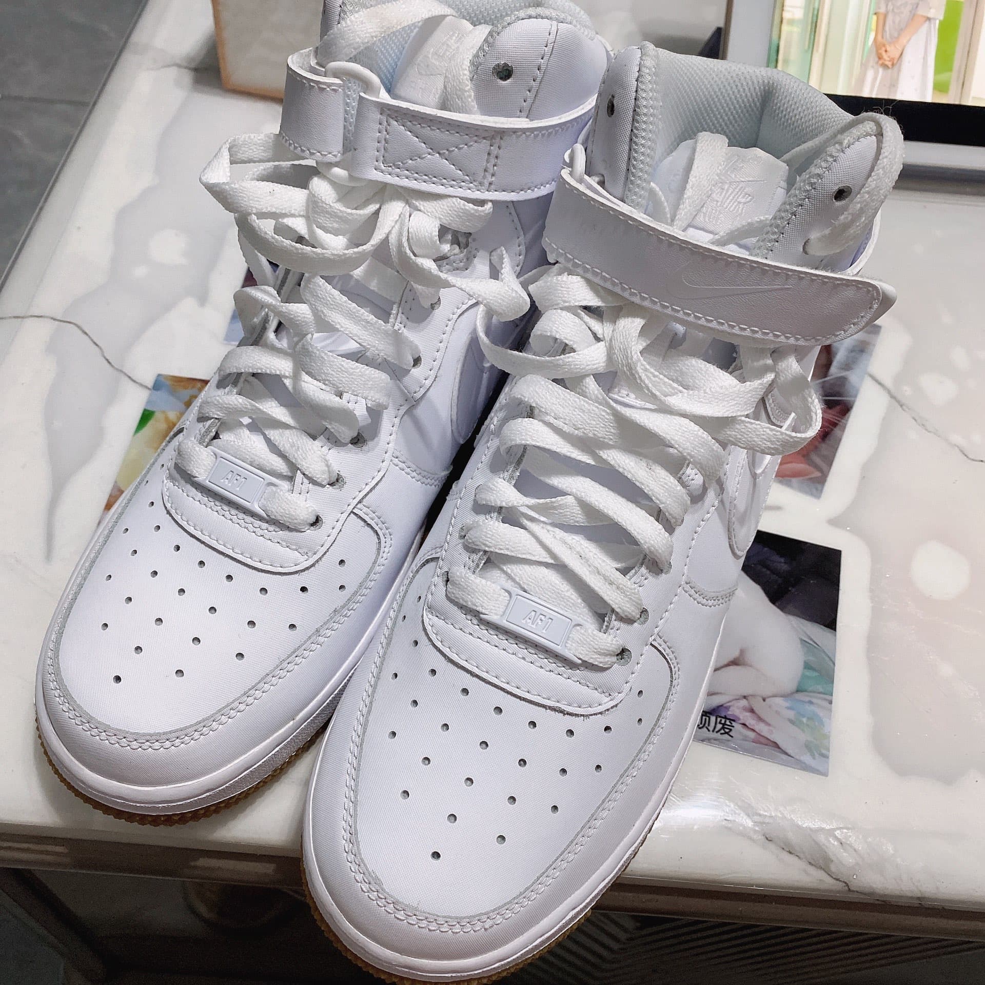 Nike Air Force 1 High GS White Gum - фото покупателя Елена